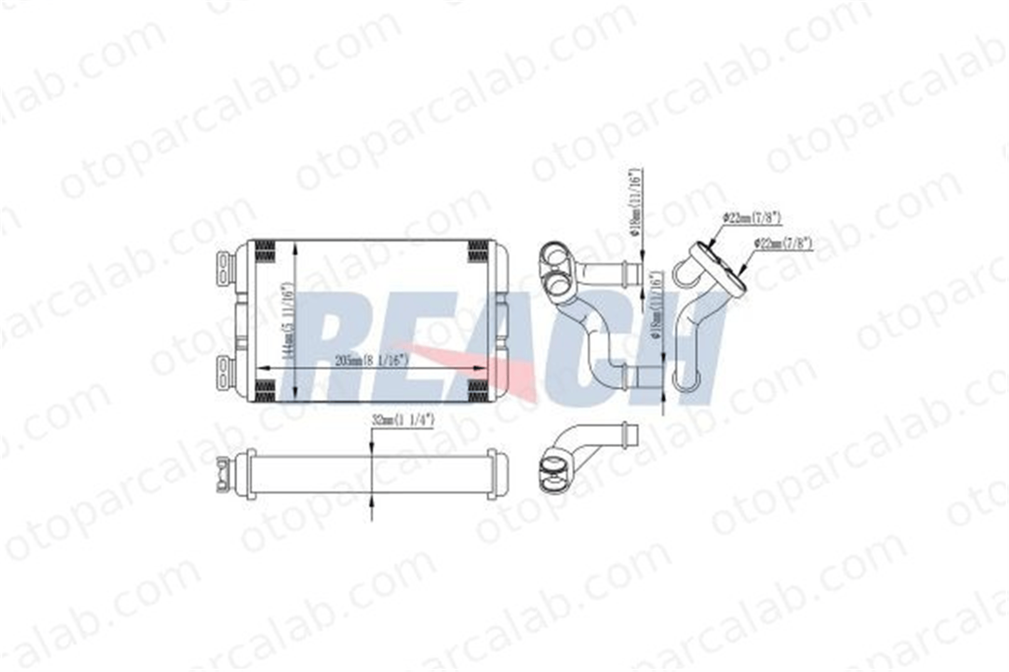 ASPART 6HMA1004 Kalorifer Radyatörü BMW 3 Compact 64118373786 64118361915