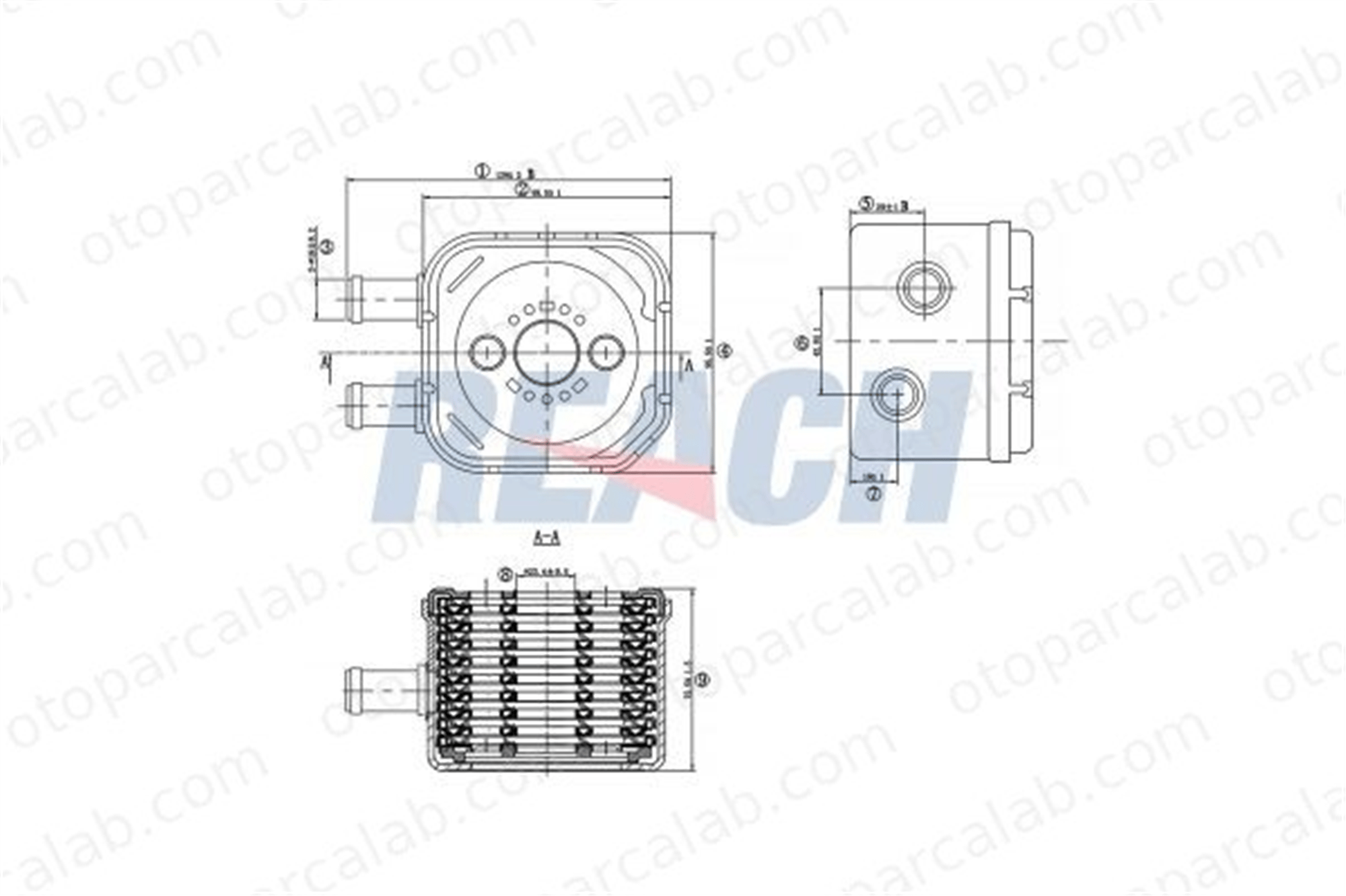 ASPART 6OCO1007 Motor Yağ Soğutucu AUDI A4 B6 Avant A4 B6 Cabrio 28117021C 28117021