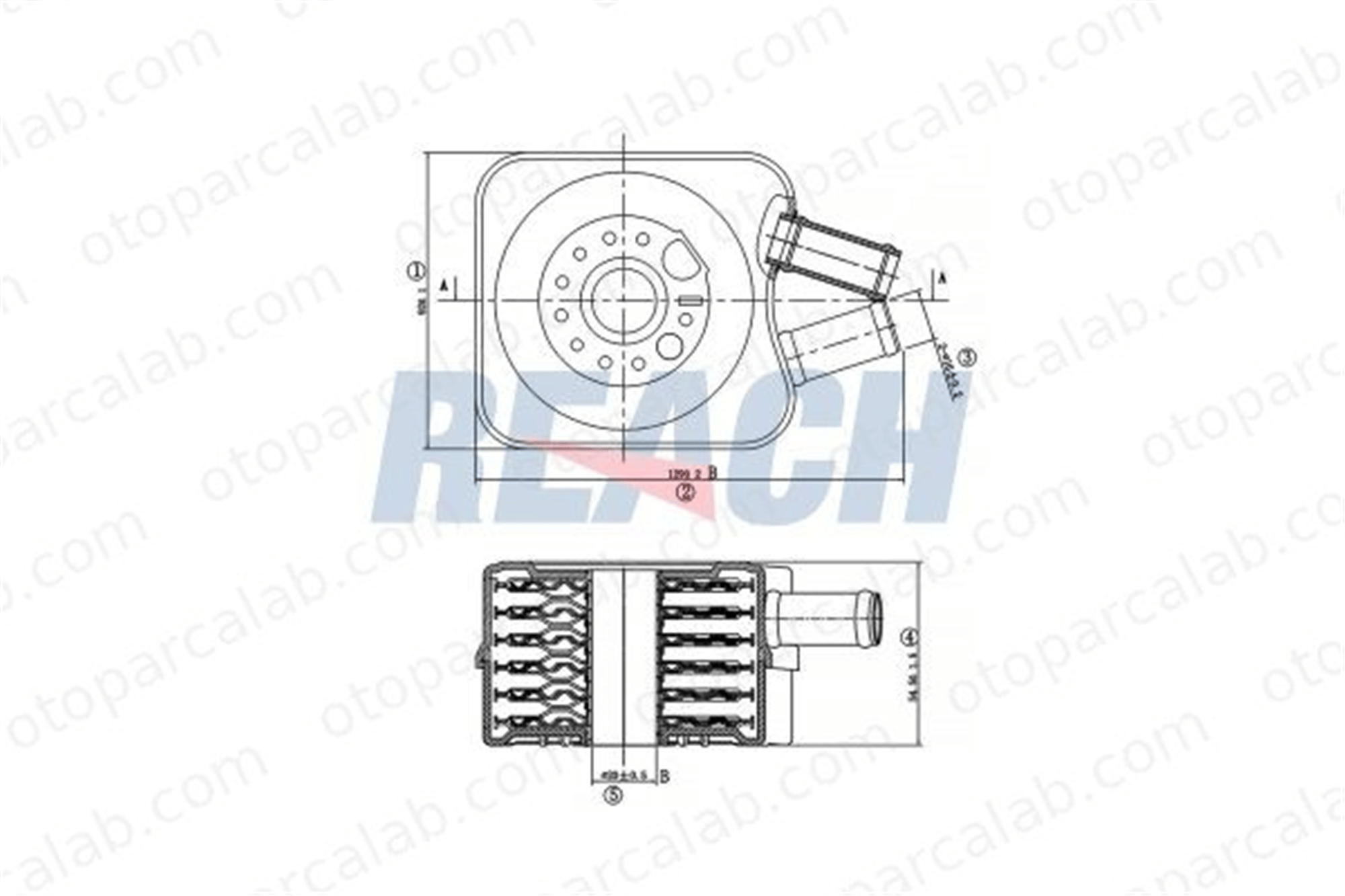 ASPART 6OCO1024 Motor Yağ Soğutucu AUDI A4 B5 A6 C4 78117021A 078 117 021 A