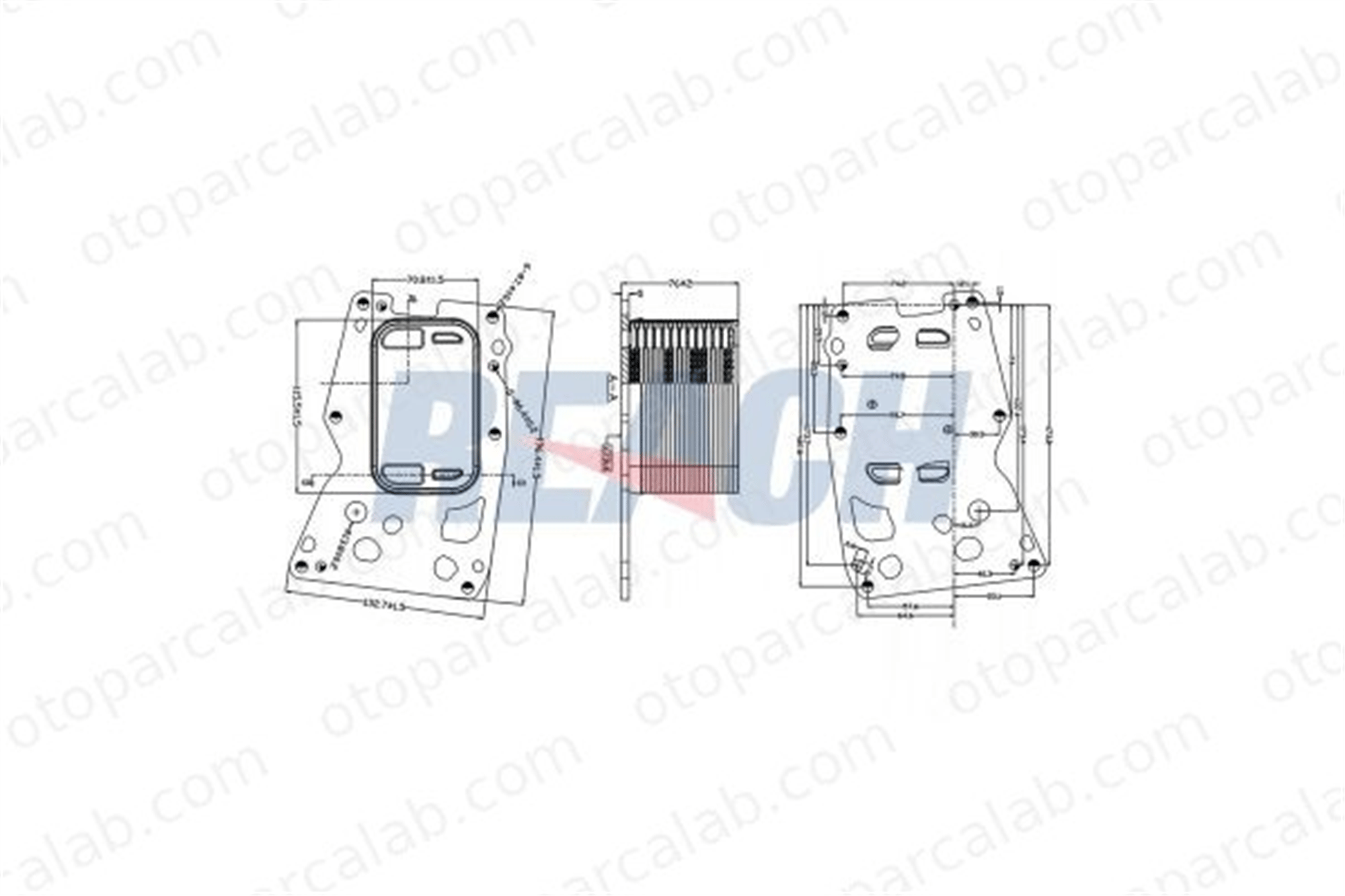 ASPART 6OCO1047 Motor Yağ Soğutucu BMW 5 Gran Turismo 5 Touring 11428510855 8510855