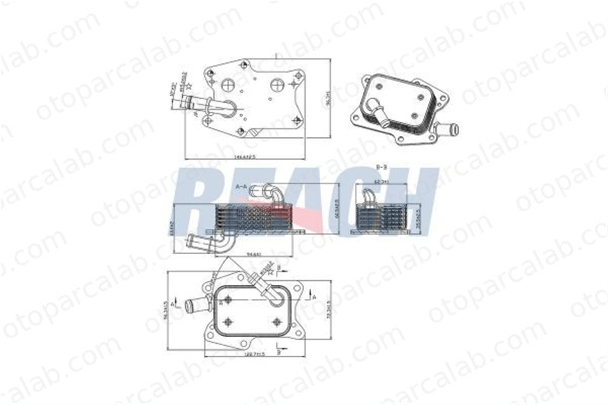 ASPART 6OCO1082 Motor Yağ Soğutucu MERCEDES-BENZ E-SERISI C-SERISI A2741880101 2741880101