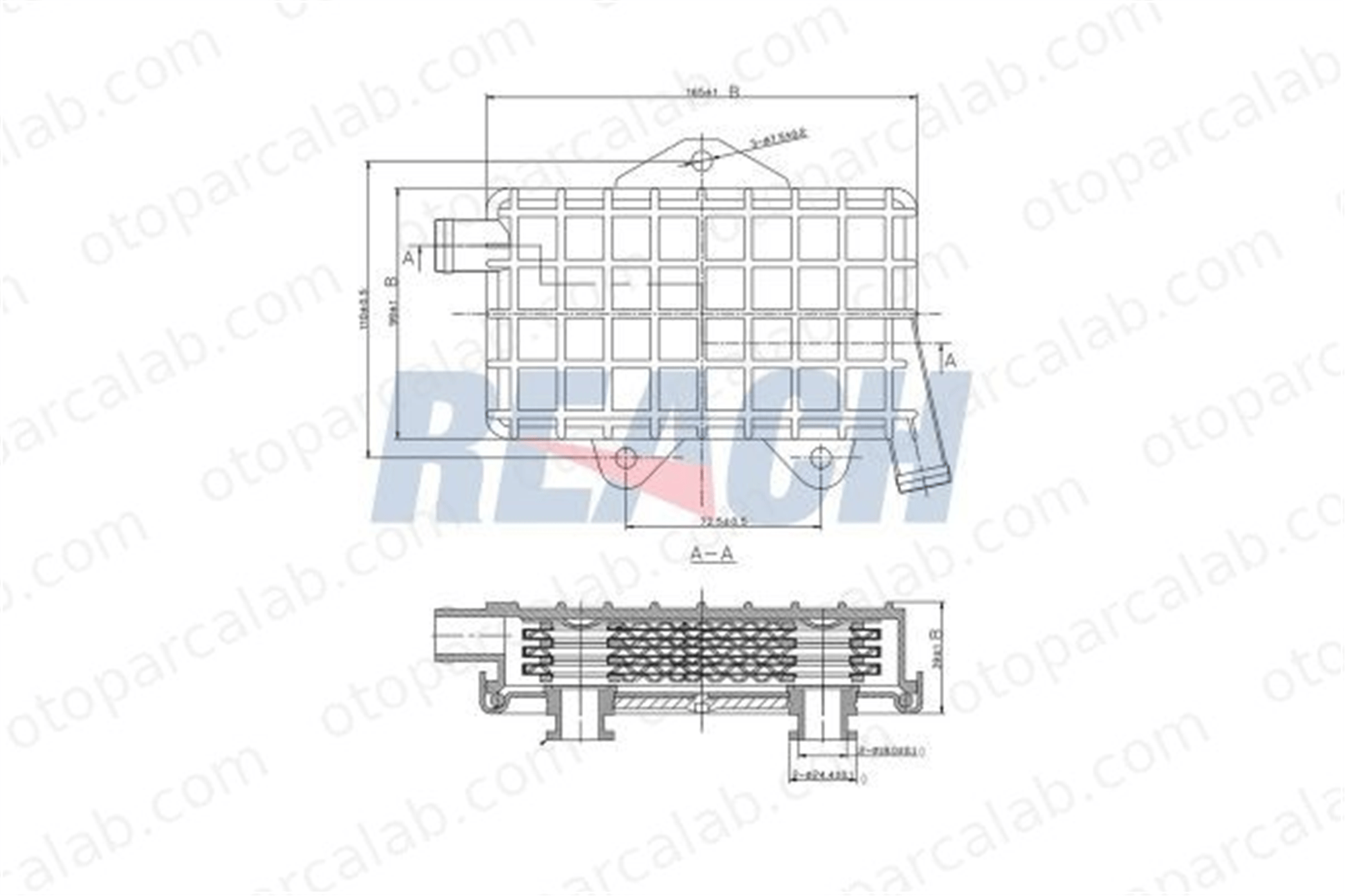ASPART 6OCO1106 Motor Yağ Soğutucu MERCEDES-BENZ SPRINTER 4-t Panelvan/Van SPRINTER 4-t Platform şasi A6011800065 6011800065