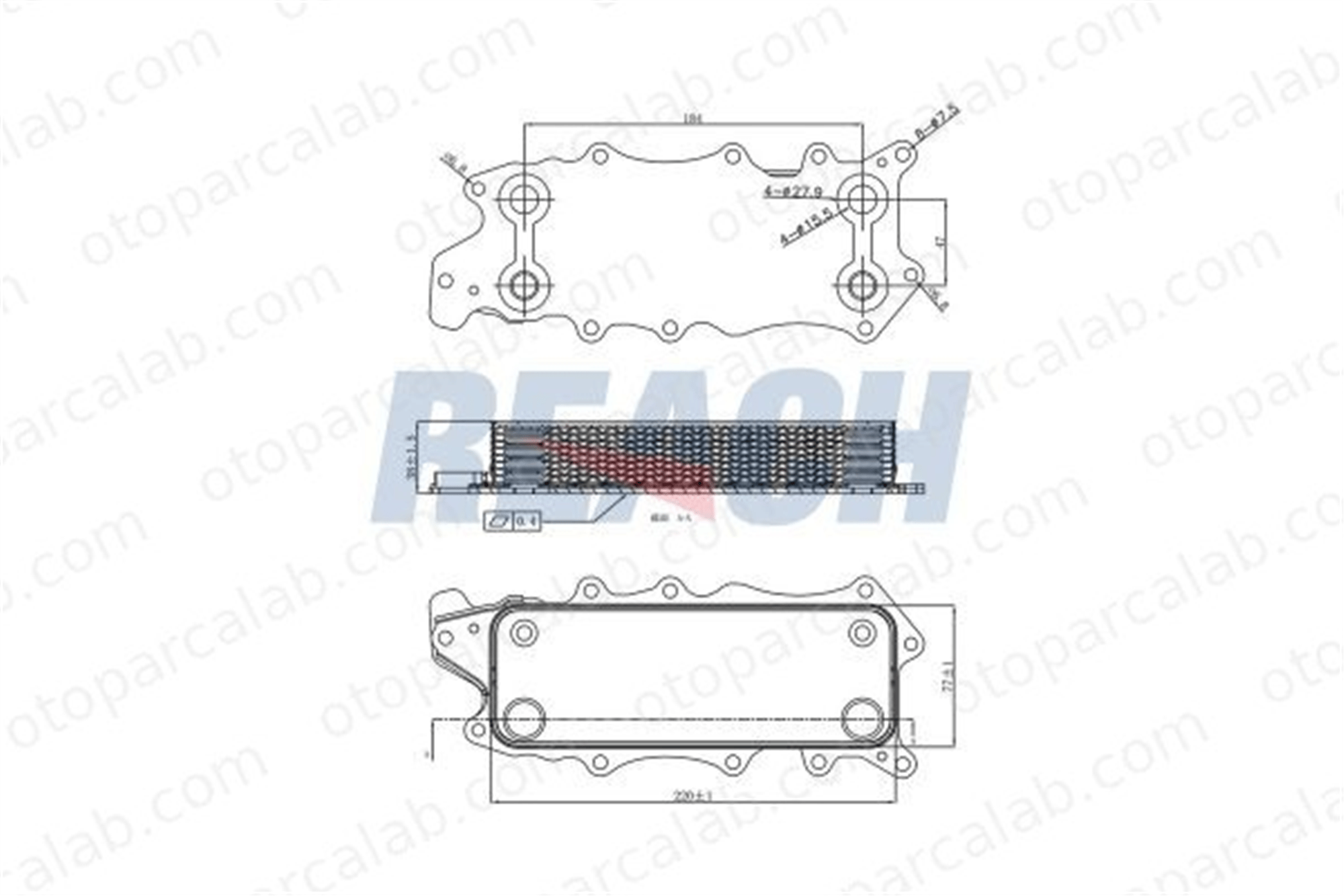 ASPART 6OCO1112 Motor Yağ Soğutucu MERCEDES-BENZ E-SERISI E-SERISI T-Model A6421800165 6421800165