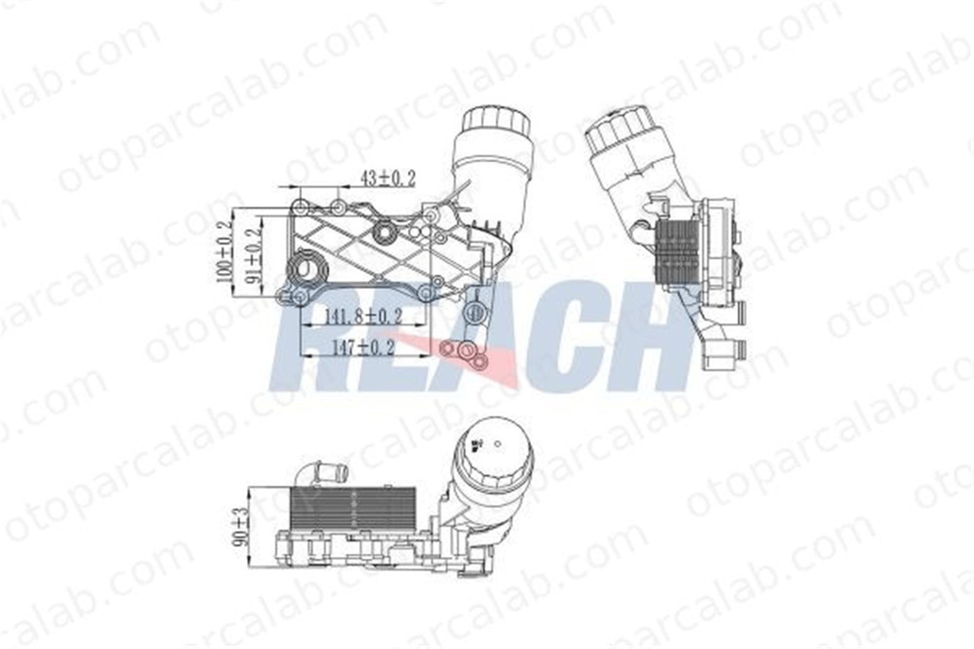 ASPART 6OCO1121 Motor Yağ Soğutucu MERCEDES-BENZ SPRINTER 3,5-t Panelvan/Van SPRINTER 3,5-t Platform şasi A6511801310 6511800610