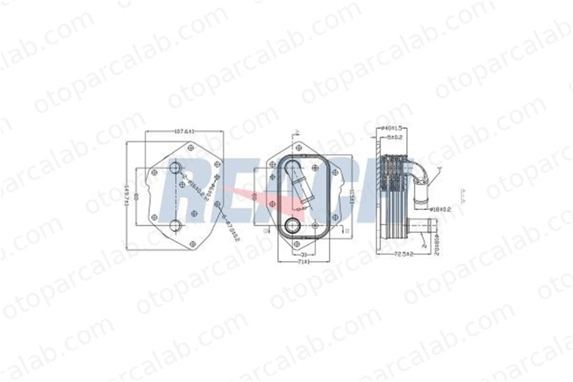 ASPART 6OCO1133 Motor Yağ Soğutucu CITROËN C5 III Break JAGUAR XF I LR004287 1103P4