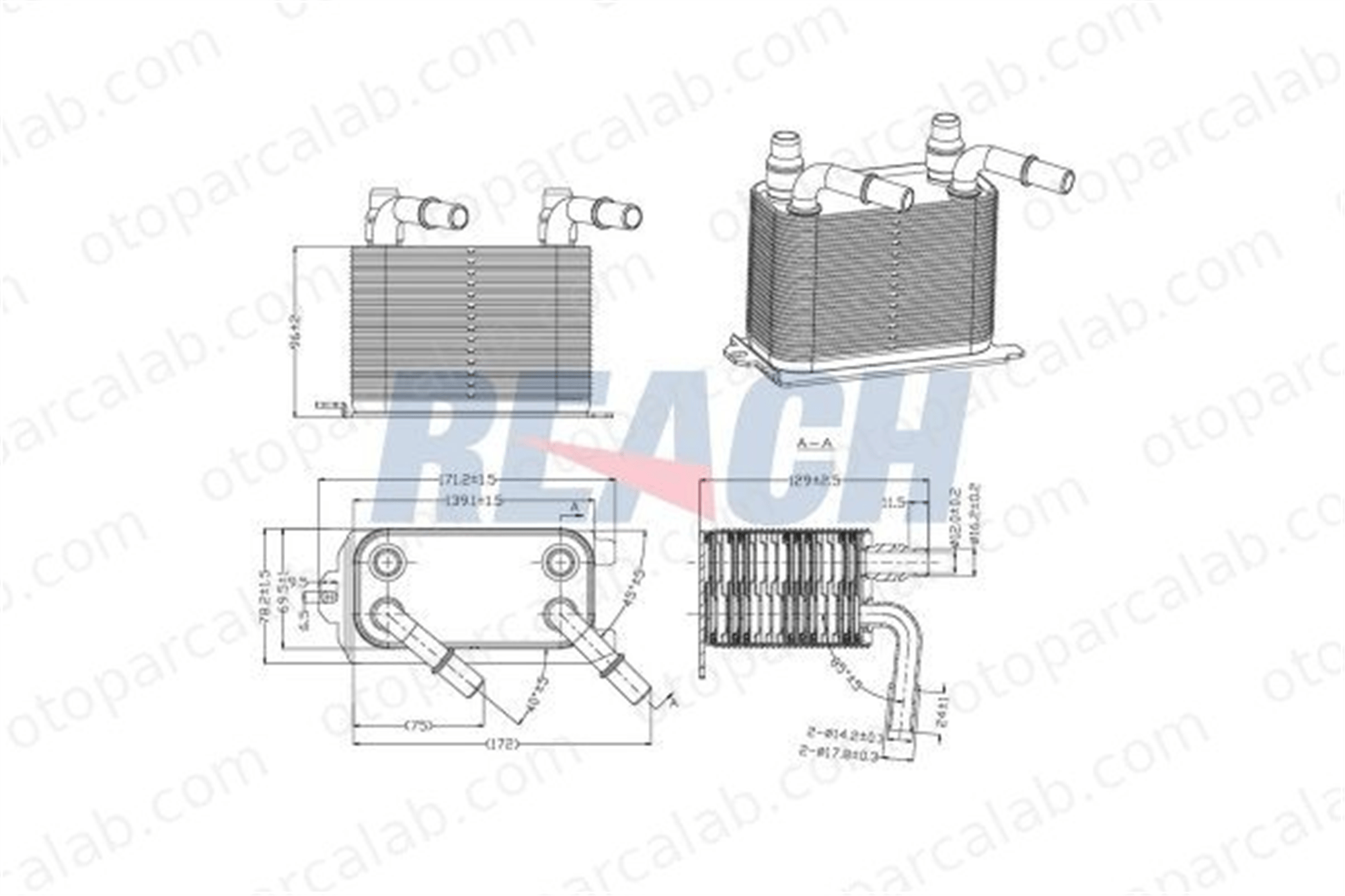 ASPART 6OCO1136 Motor Yağ Soğutucu LAND ROVER RANGE ROVER III LR015152 PBC500180