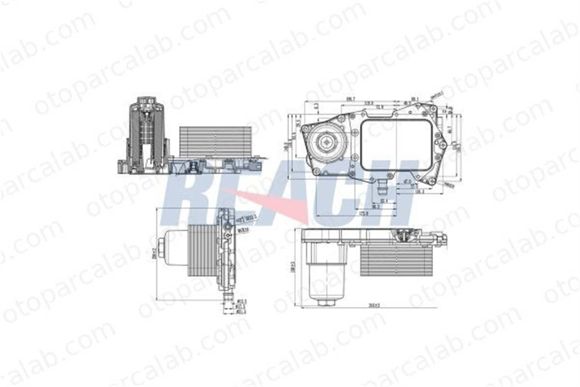 ASPART 6OCO1137 Motor Yağ Soğutucu LAND ROVER RANGE ROVER IV LR022895 5989070106