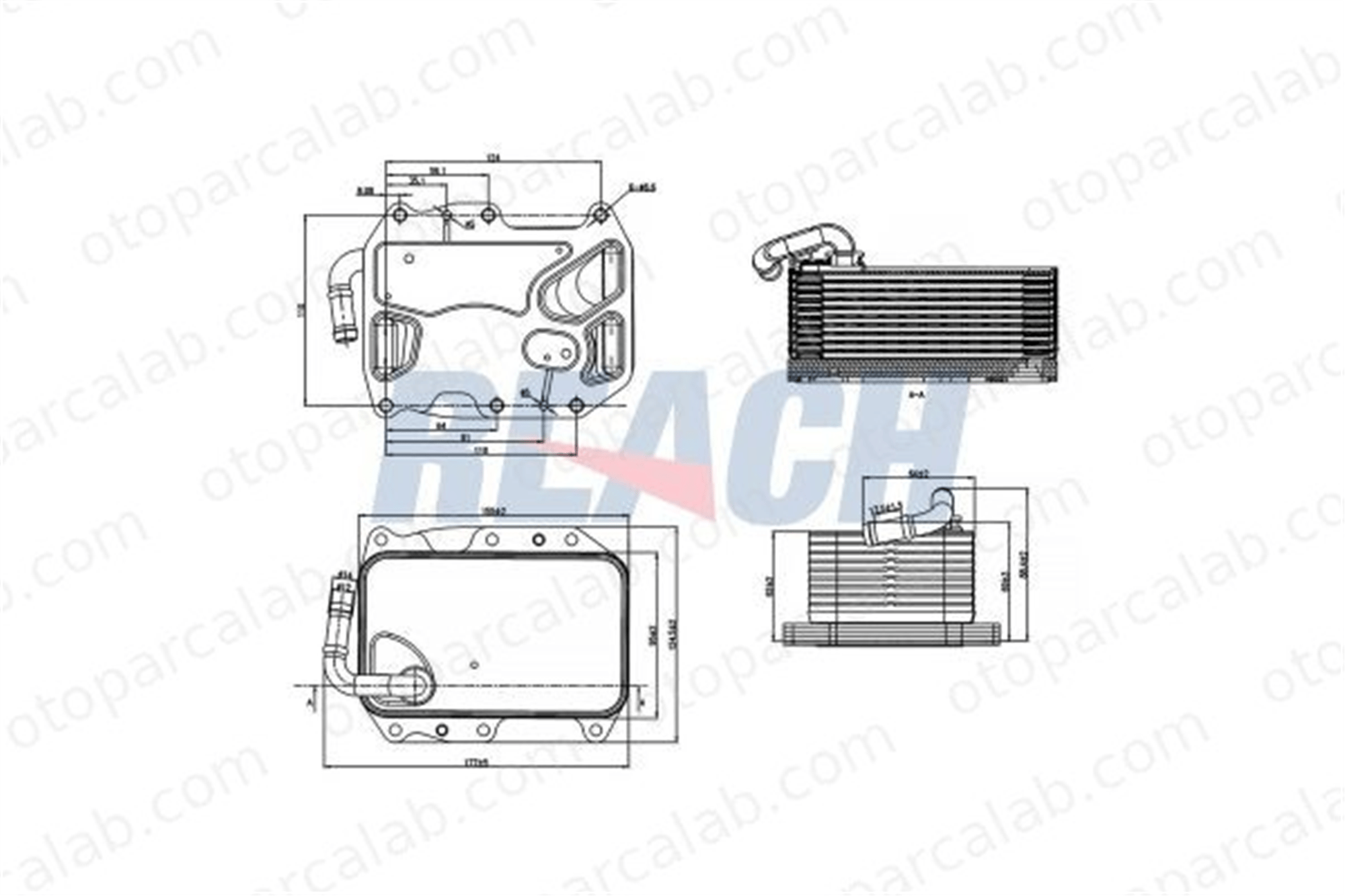 ASPART 6OCO1161 Motor Yağ Soğutucu AUDI A7 Sportback Q7 59117015K 059117015K