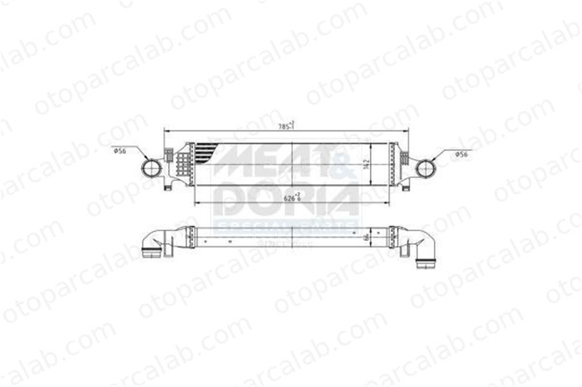 ASPART 6TRA1005 Turbo Radyatörü MERCEDES-BENZ A-SERISI B-SERISI Sports Tourer 2465000100 144615DD0A