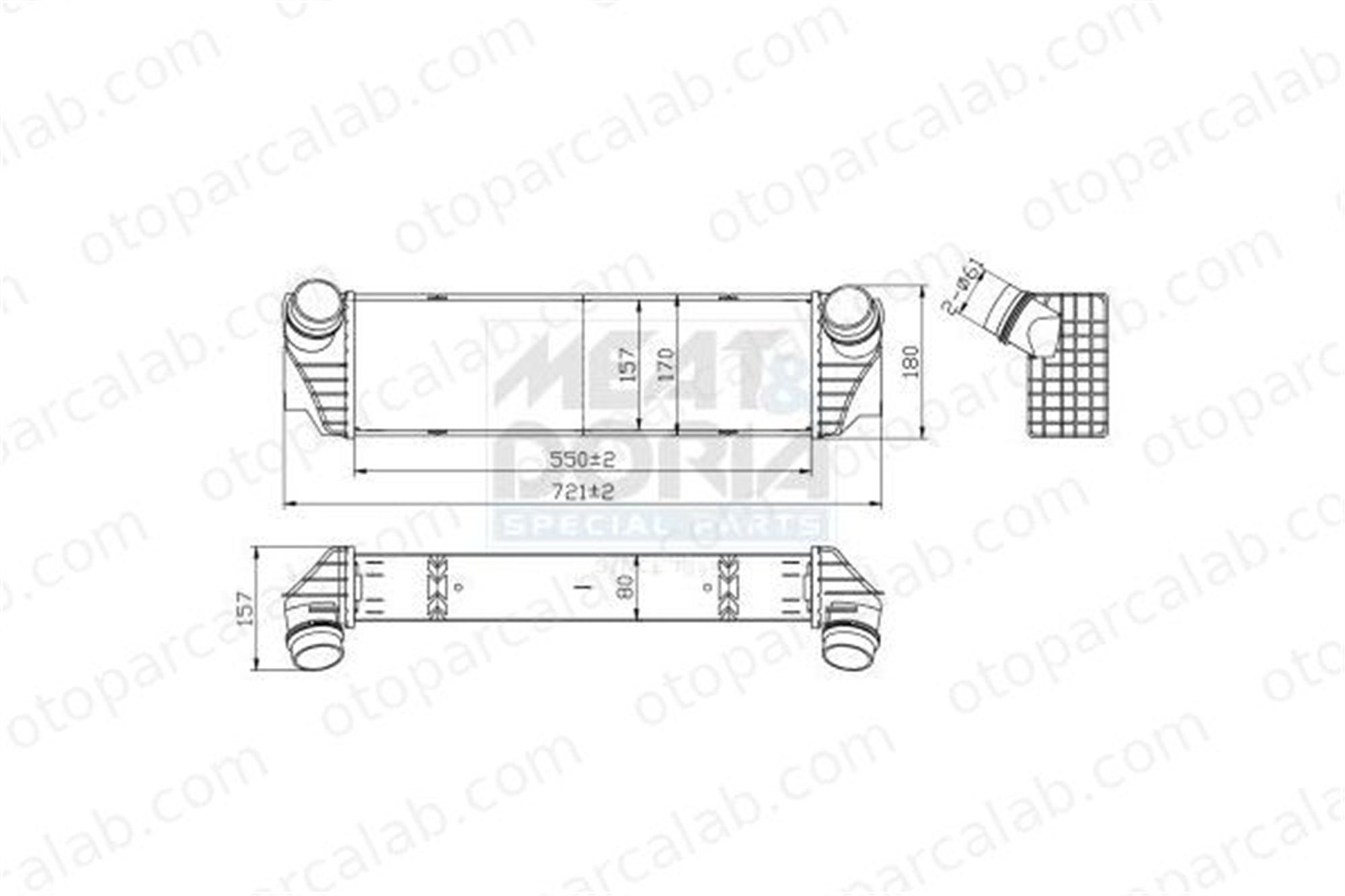 ASPART 6TRA1021 Turbo Radyatörü BMW 7 5 17517812016 7812016