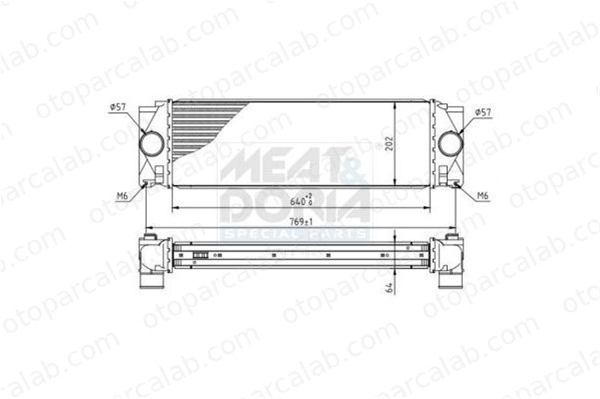 ASPART 6TRA1028 Turbo Radyatörü MERCEDES-BENZ SPRINTER 3,5-t Panelvan/Van SPRINTER 3,5-t Platform şasi 2E0145804 68013636AA
