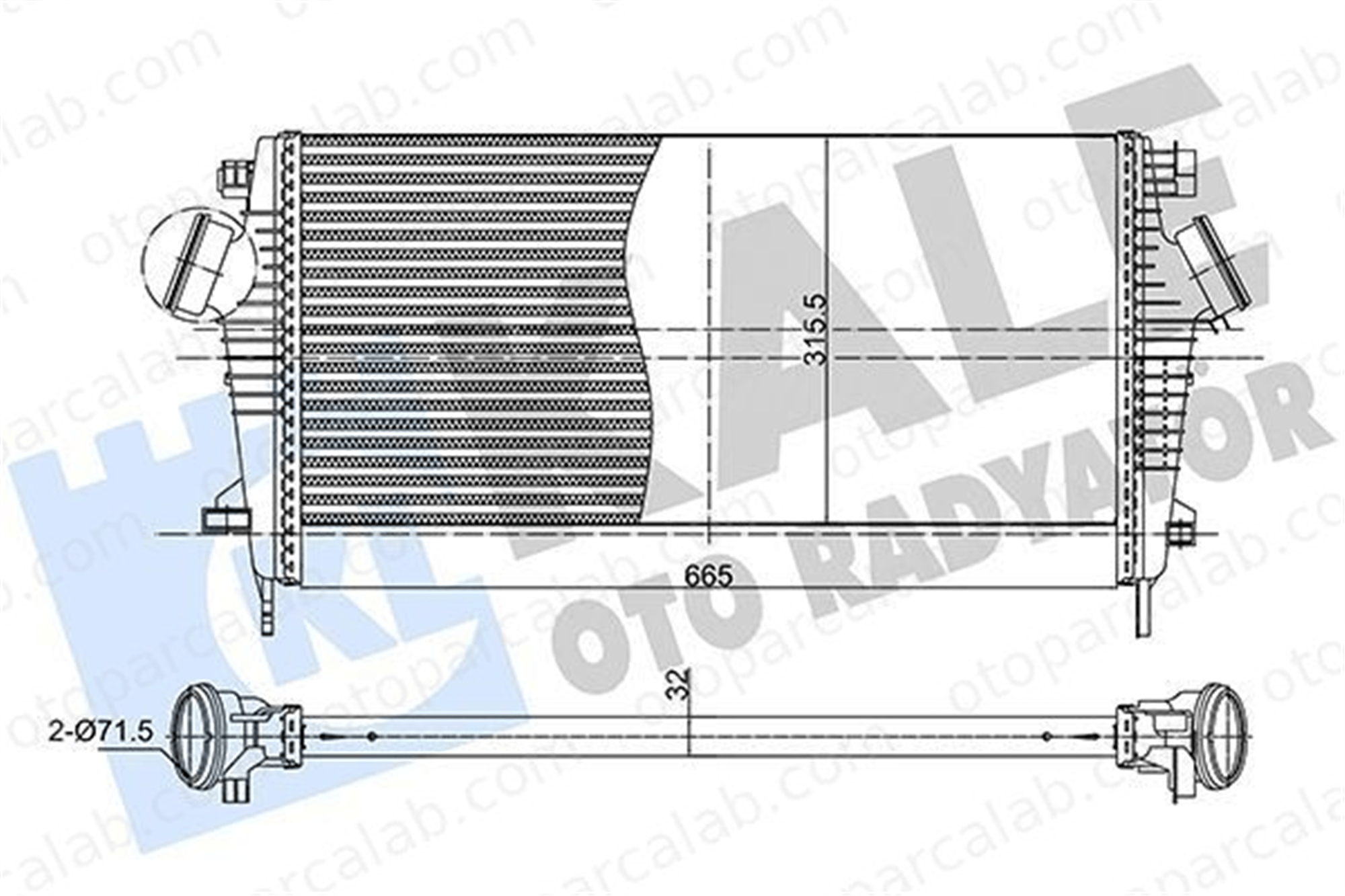 ASPART 6TRA1041 Turbo Radyatörü OPEL INSIGNIA A INSIGNIA A Sedan 22829850