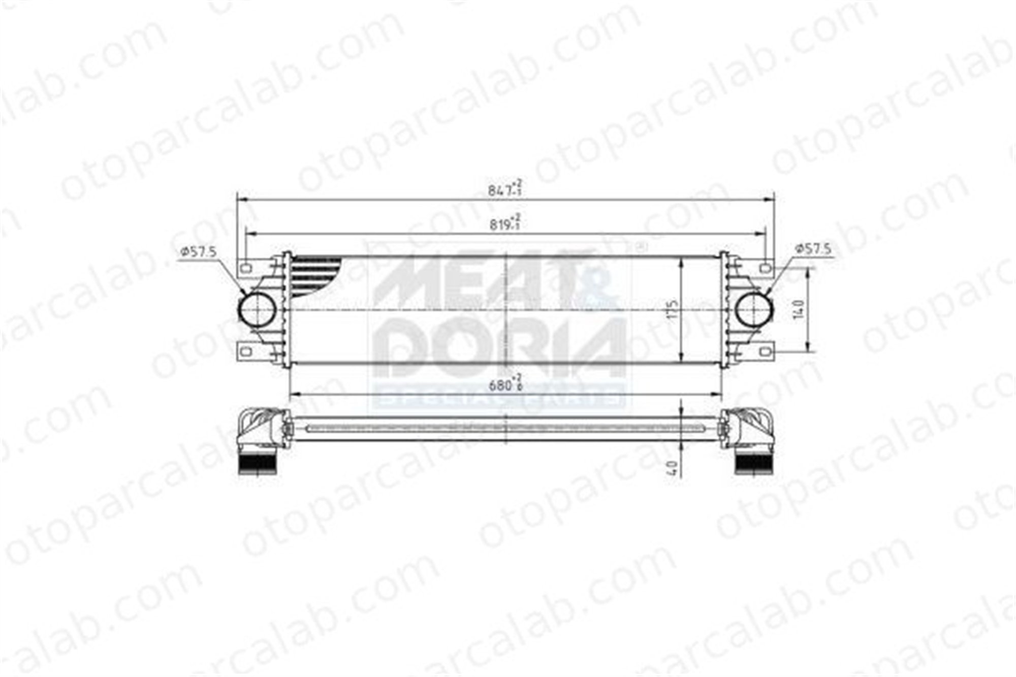 ASPART 6TRA1047 Turbo Radyatörü RENAULT MASTER II Panelvan/Van MASTER II Minibüs/Otobüs 7701043695 2141000QAA