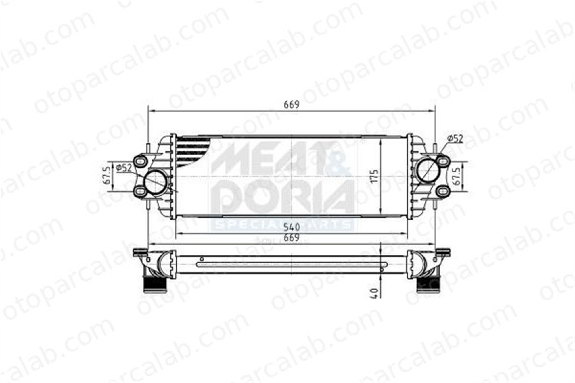 ASPART 6TRA1051 Turbo Radyatörü NISSAN PRIMASTAR Minibüs/Otobüs PRIMASTAR Panelvan/Van 7700312903 1449600QAA