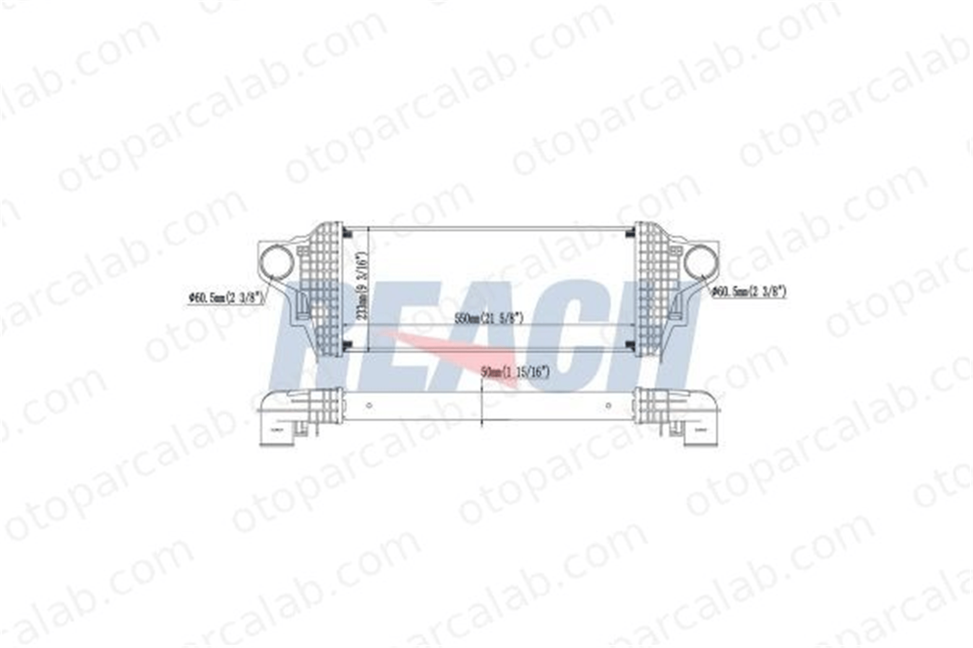ASPART 6TRA1061 Turbo Radyatörü MERCEDES-BENZ M-SERISI GL-SERISI 2515000000 1645001900