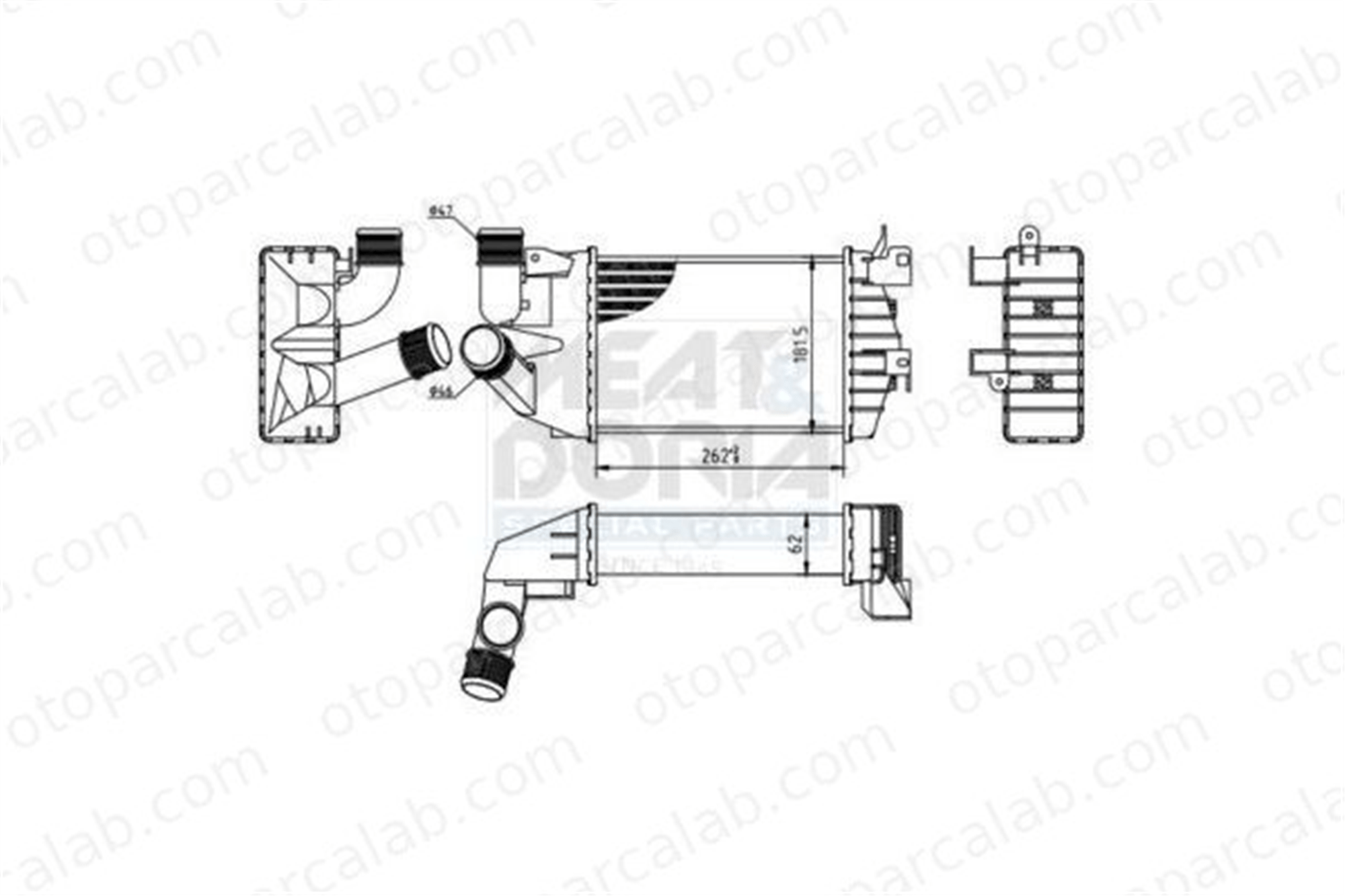 ASPART 6TRA1063 Turbo Radyatörü OPEL ASTRA H ASTRA H GTC 13213402 013213402