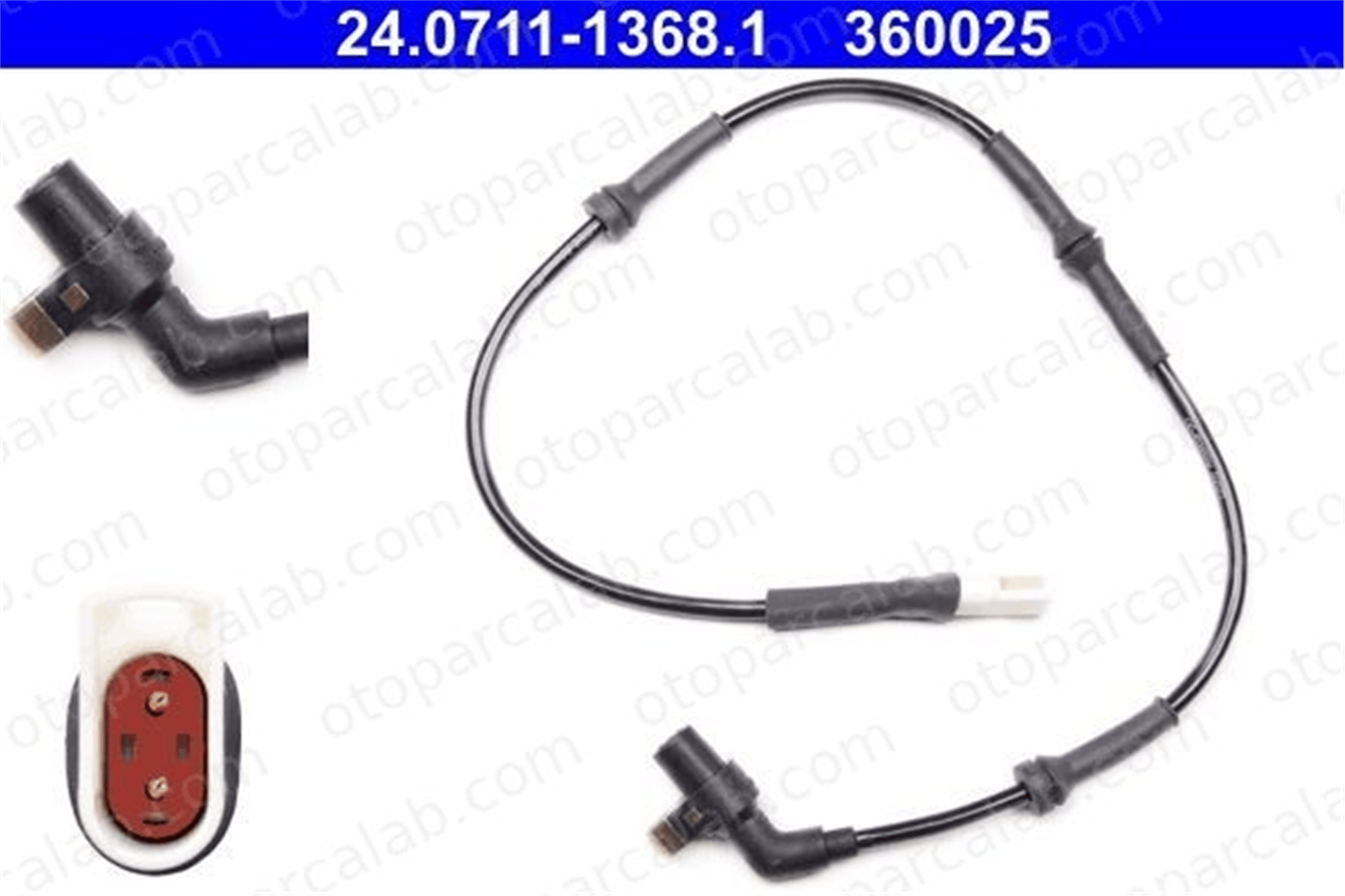 ATE 24.0711-1368.1 Abs Sensörü Ön Sağ FORD ESCORT VI ESCORT VI Sedan 96AB2B372BB 1011346