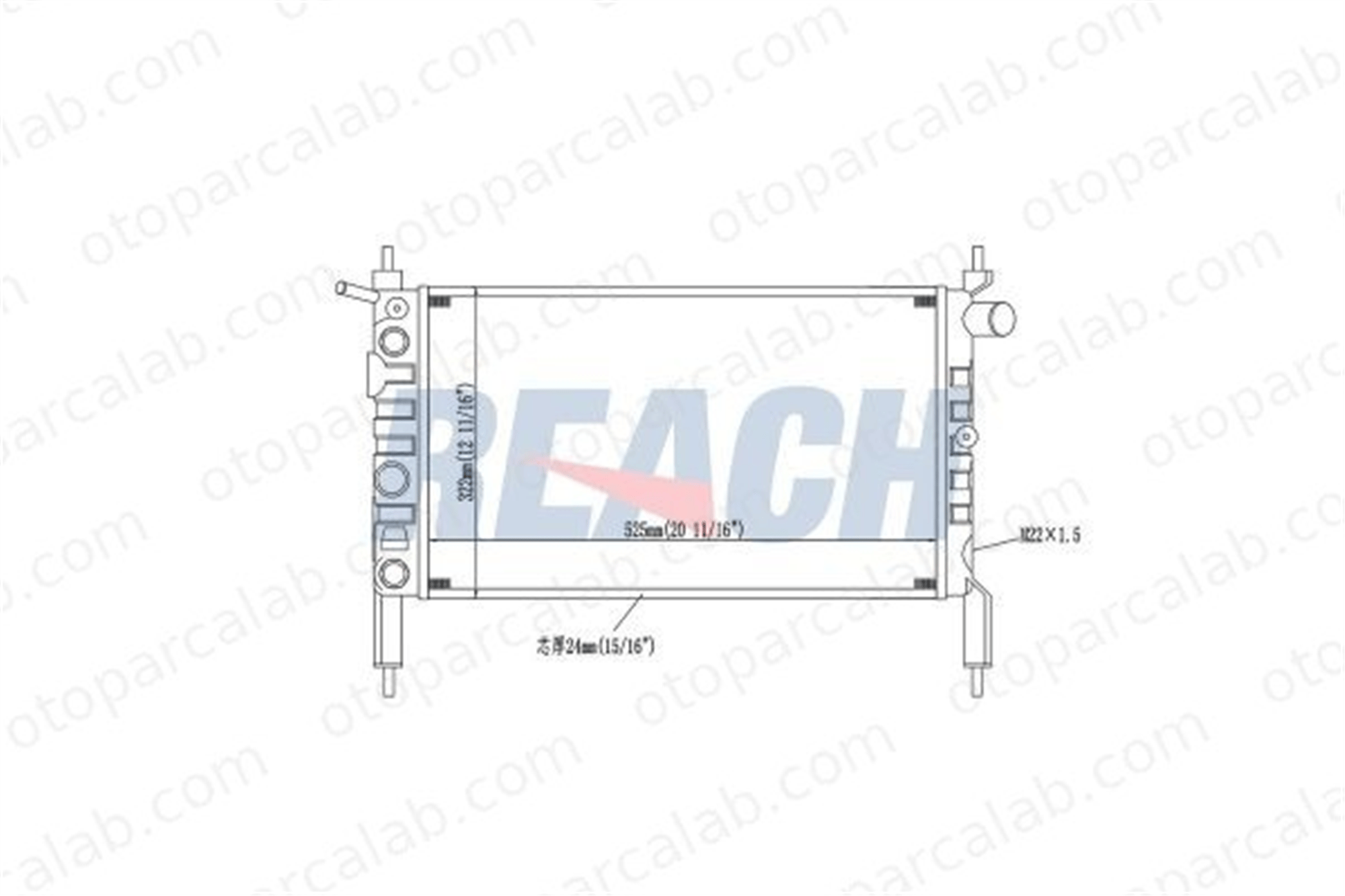 AXAM 02-01-05-4045 Su Radyatörü OPEL ASTRA F ASTRA F Station wagon 1300115 52456309