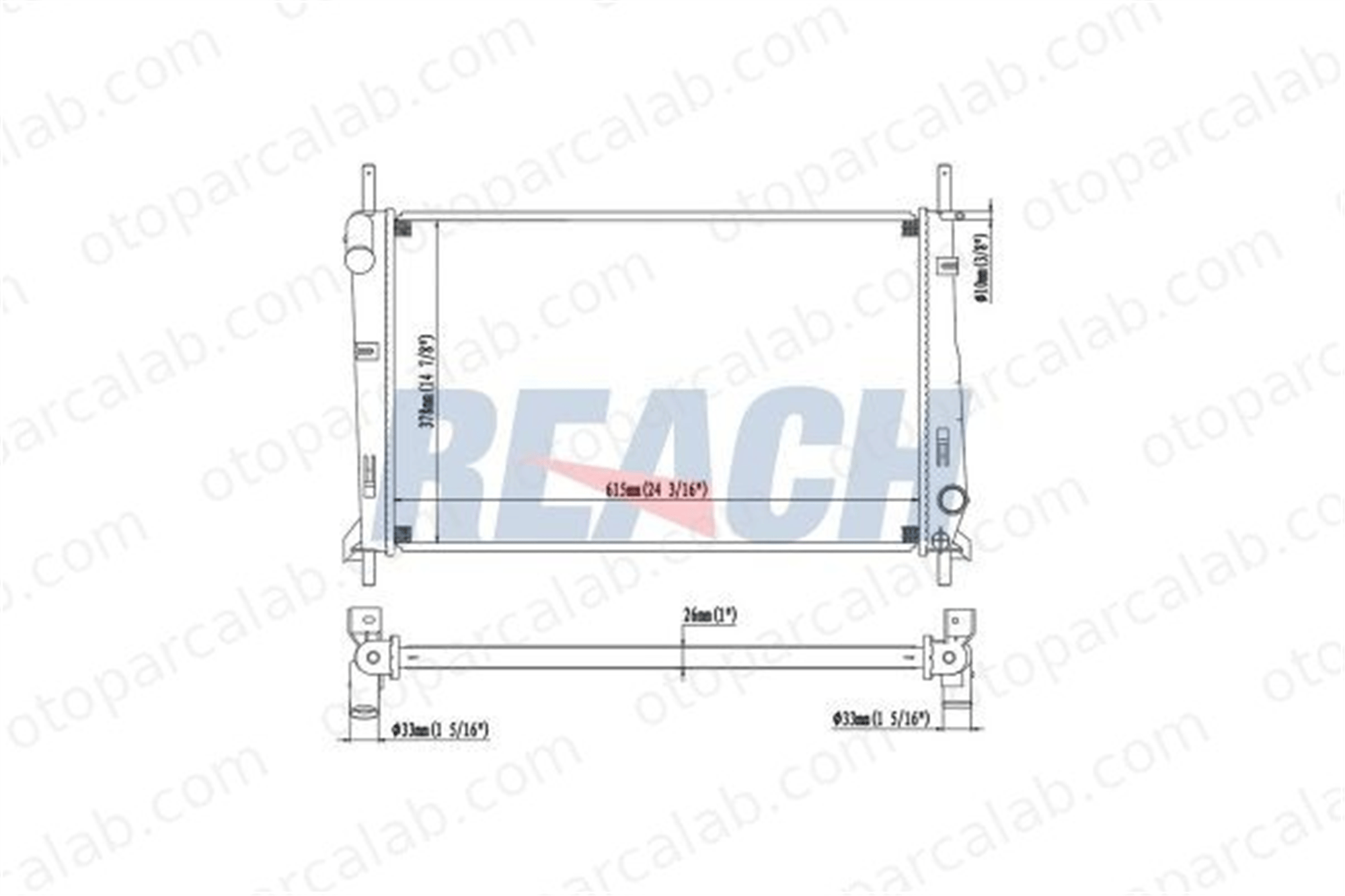 AXAM 02-03-05-4047 Su Radyatörü FORD MONDEO II MONDEO II Sedan ME97BB8005AA 7358425