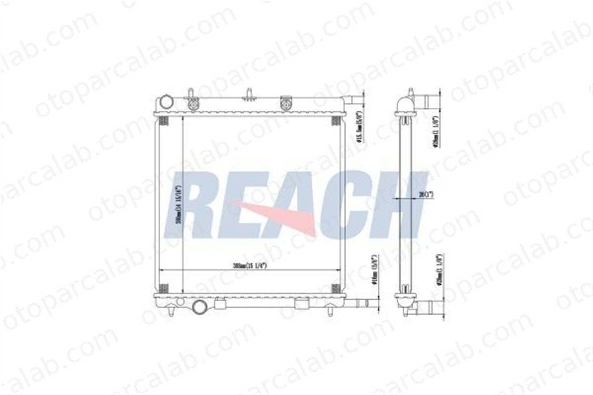 AXAM 03-02-05-4052 Su Radyatörü PEUGEOT 208 I 2008 I 1330C2 1330C0