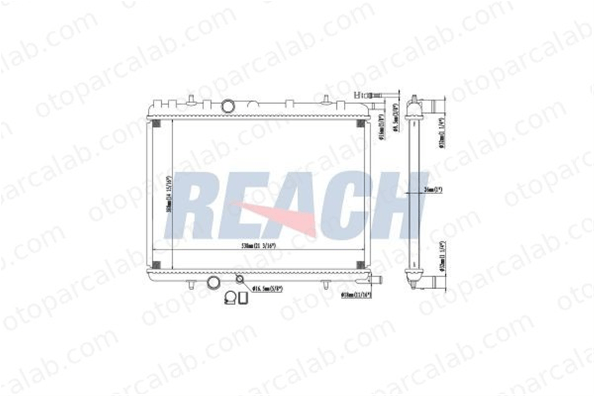 AXAM 03-08-05-4044 Su Radyatörü TOYOTA CAMRY CAMRY Station wagon 133085 1330G4