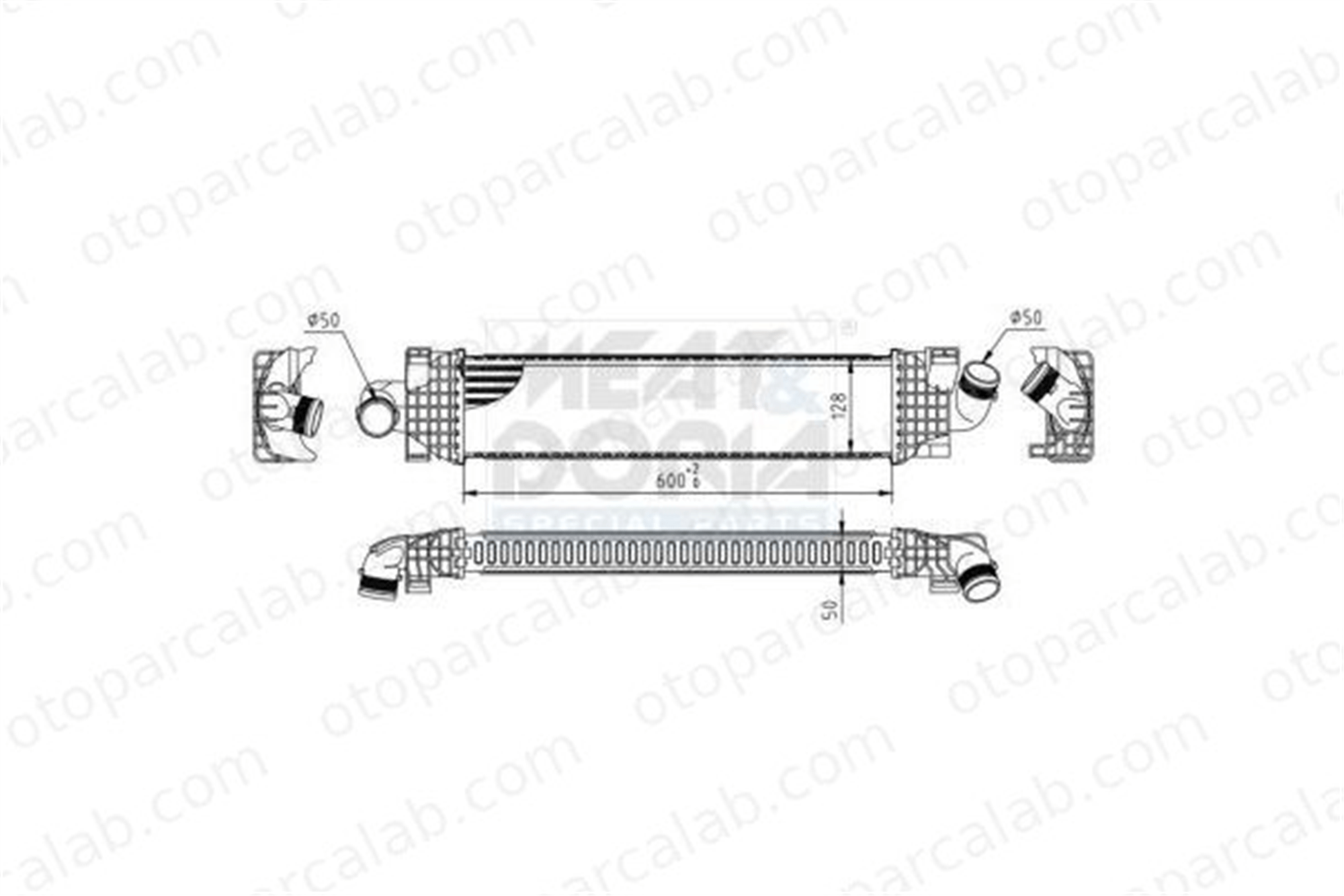 AXAM 03-08-05-4073 Turbo Radyatörü FORD FOCUS II KUGA II 3M5H9L440AE IFR001050