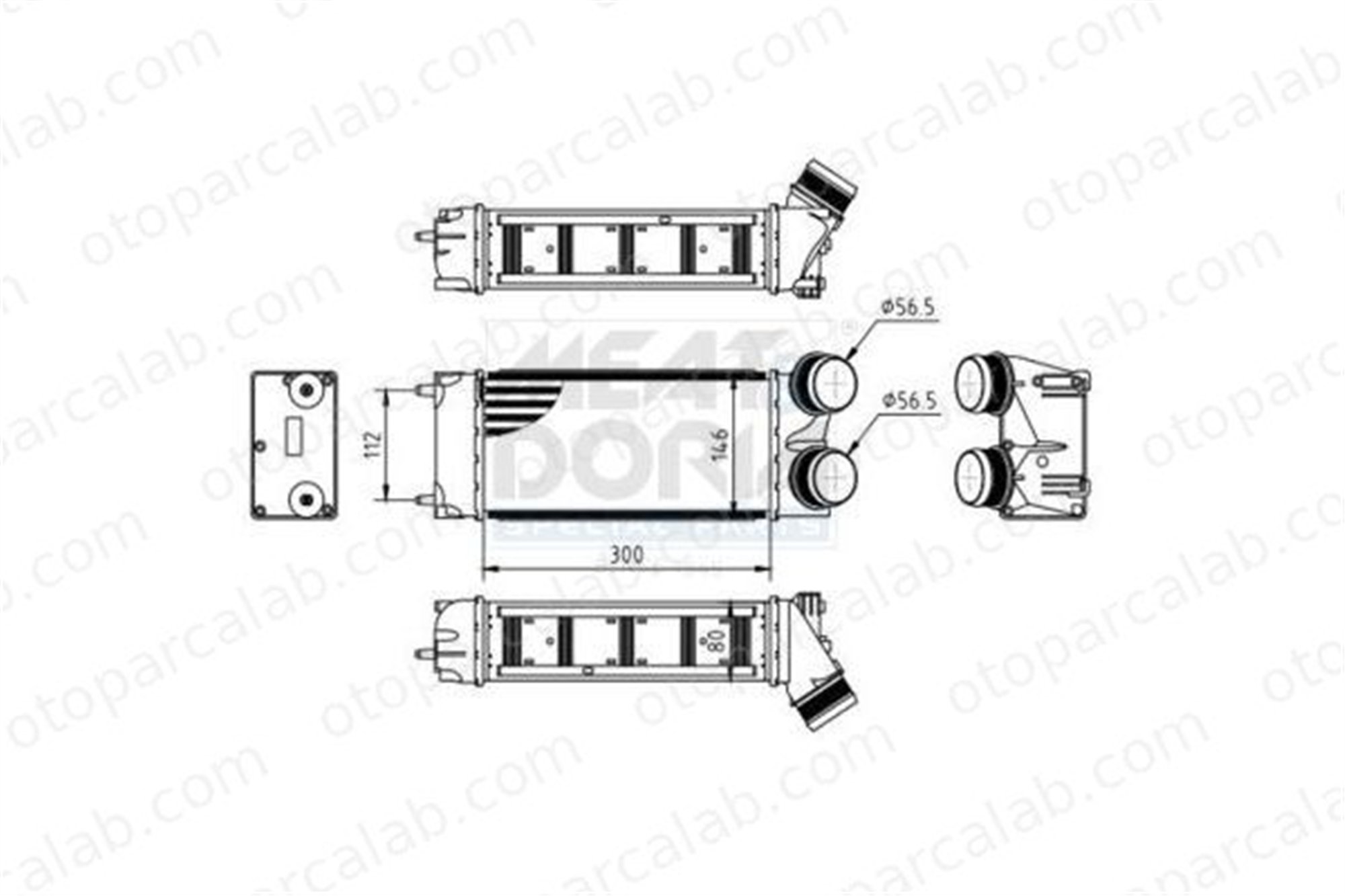 AXAM 04-05-05-0179 Turbo Radyatörü PEUGEOT 308 I CITROËN C4 GRAND PICASSO I 1440H9 1440S8