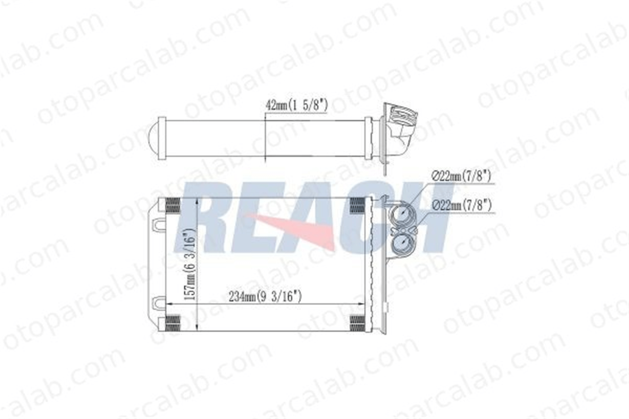 AXAM 05-03-05-0169 Kalorifer Radyatörü CITROËN C5 I Break C5 I AX0503050169 6448J8