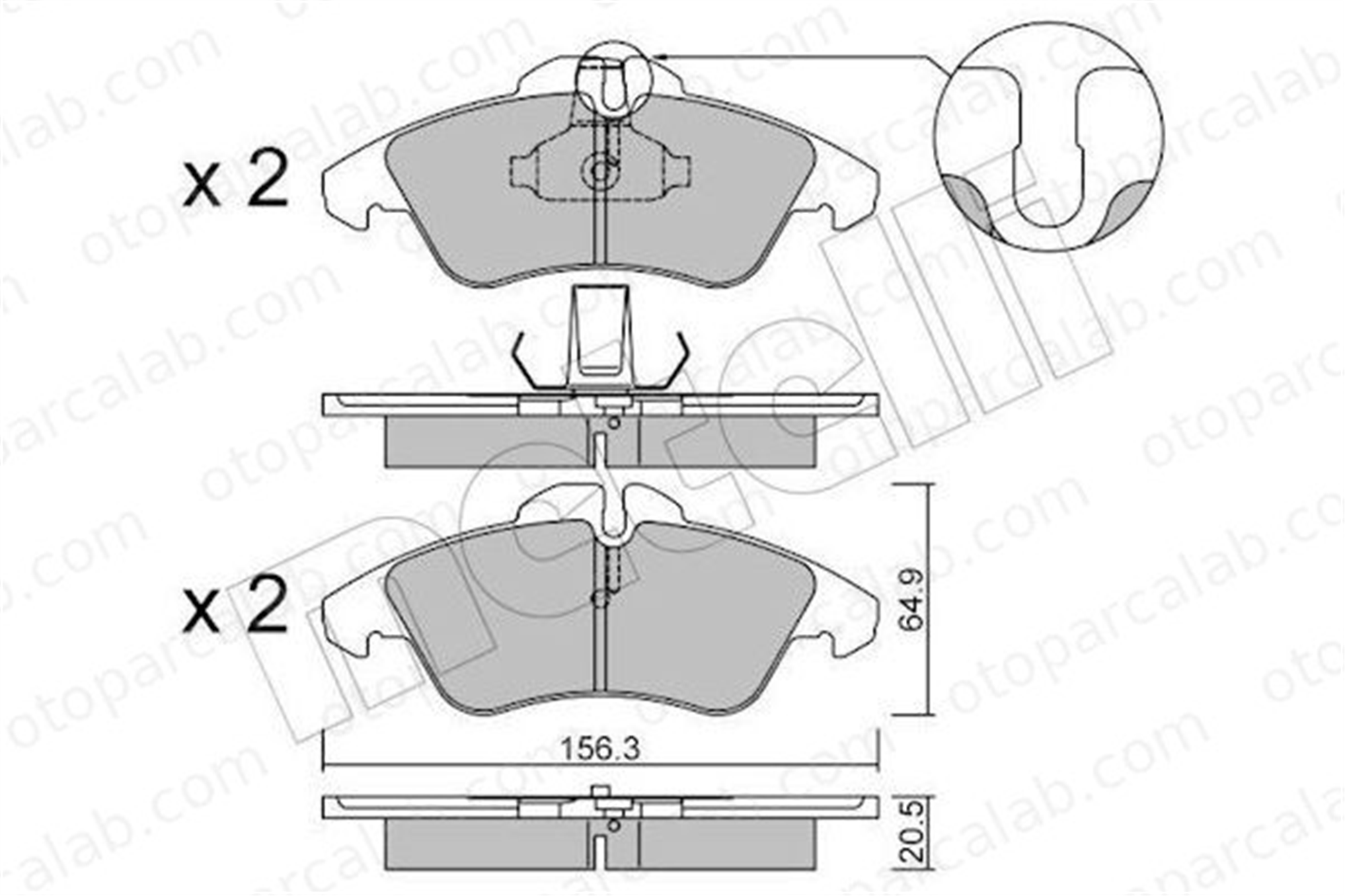 AXAM 11-08-01-4150 Fren Disk Balata Ön MERCEDES-BENZ SPRINTER 3-t Panelvan/Van SPRINTER 3-t Minibüs/Otobüs A0024203920 1502024