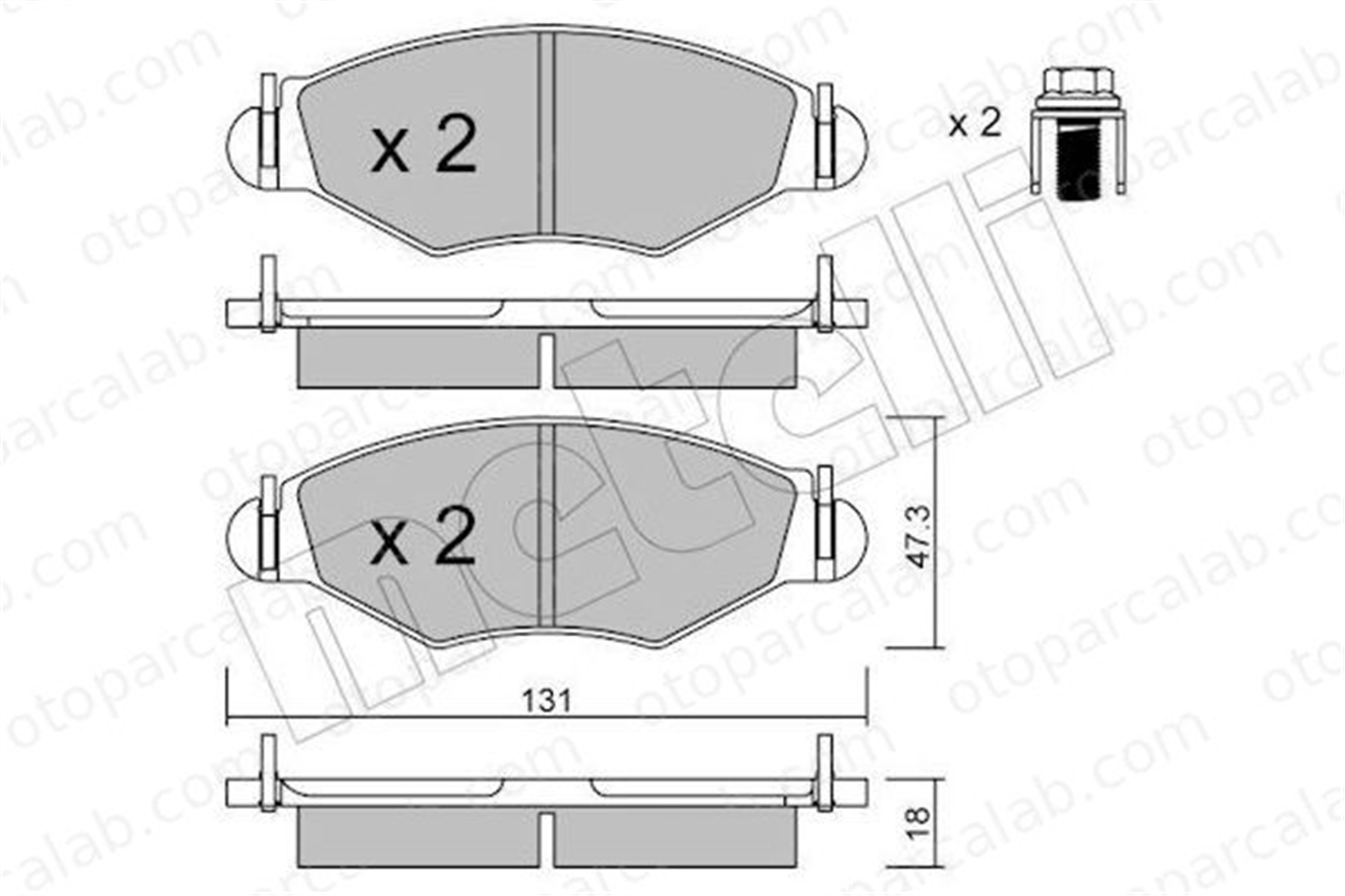 AXAM 15-01-01-1001 Fren Disk Balata Ön PEUGEOT 206 Hatchback 206 SW 425212 425228