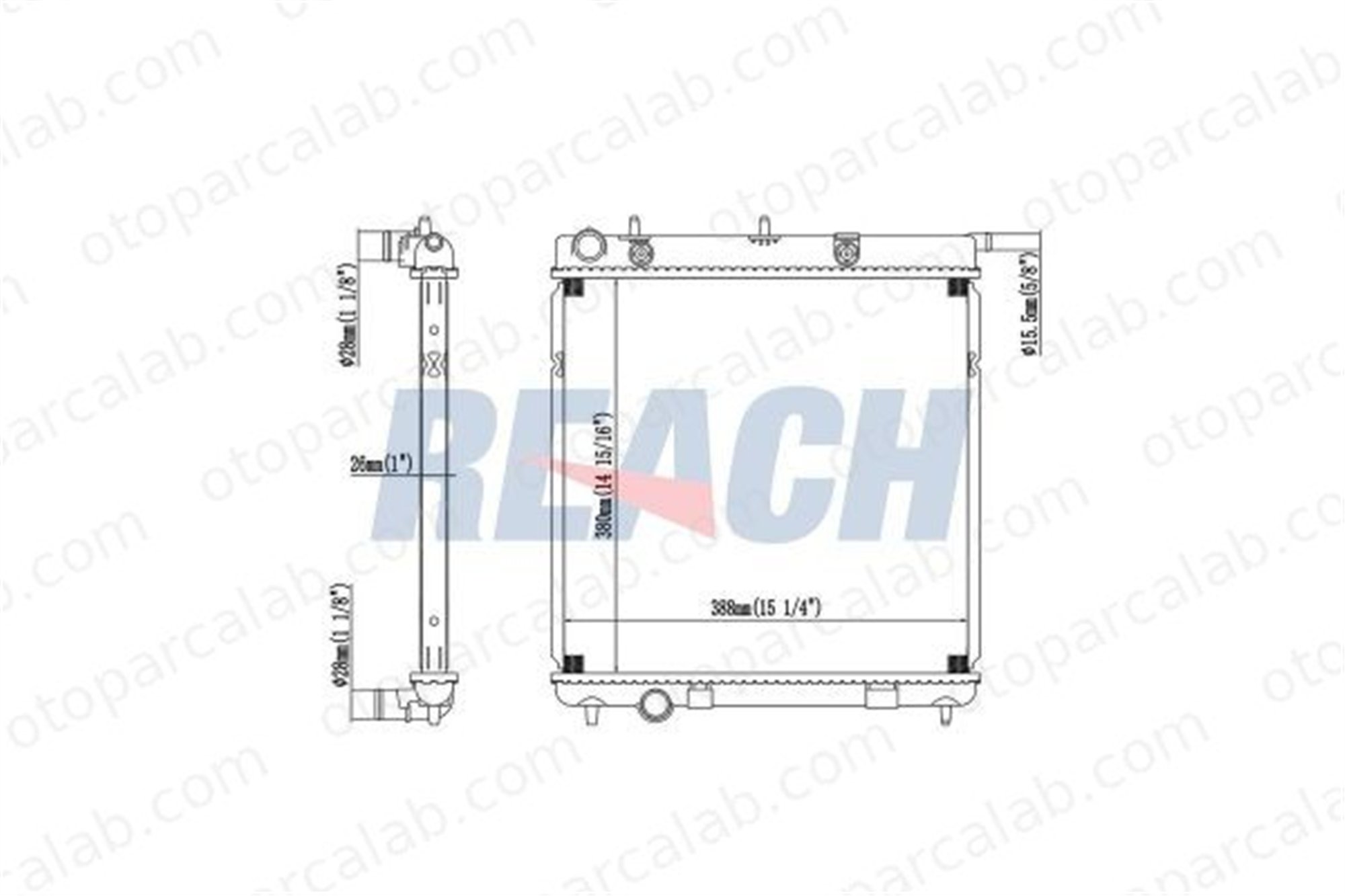 AXAM 15-01-16-6013 Su Radyatörü PEUGEOT 208 I 2008 I 1330Q5 1330C0
