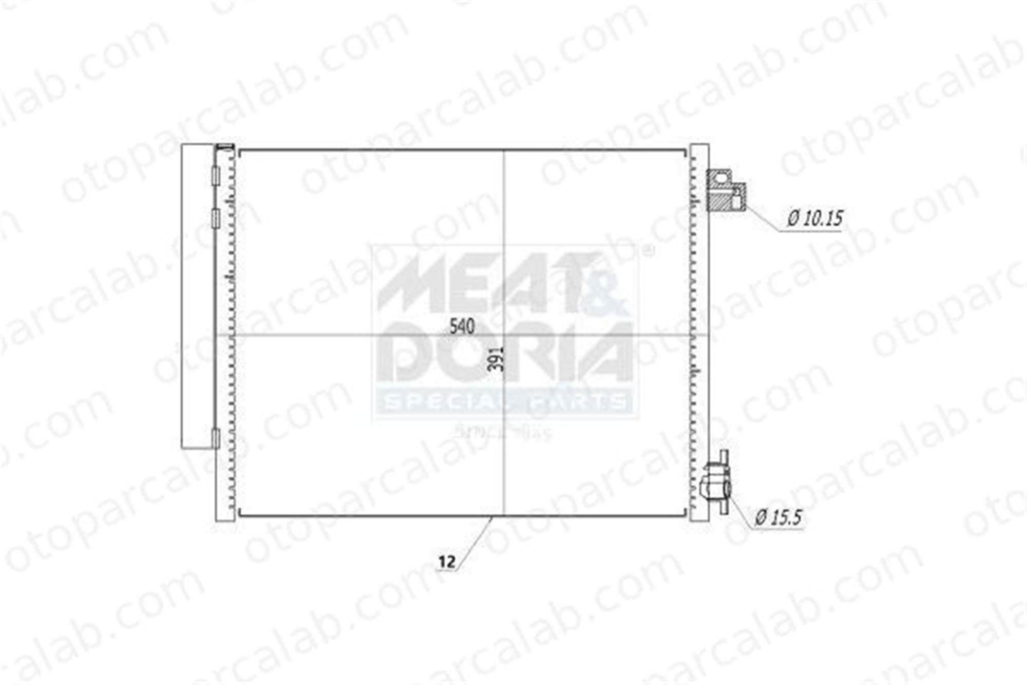 AXAM AX-02-01-05-4062 Klima Radyatörü DACIA DUSTER LODGY 921006454R CRN454020