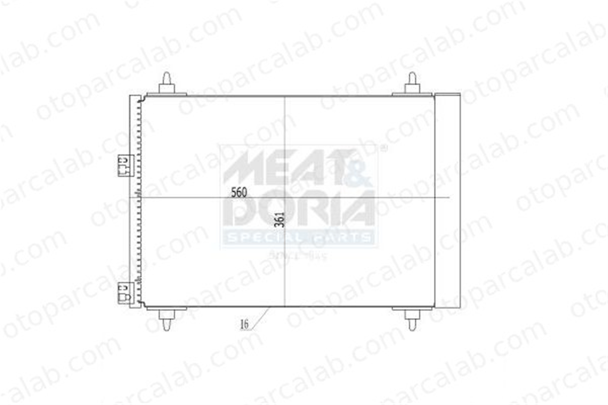 AXAM AX-04-04-05-0156 Klima Radyatörü OPEL TIGRA TwinTop COMBO Kasa/büyük limuzin CPE307016 6455AA