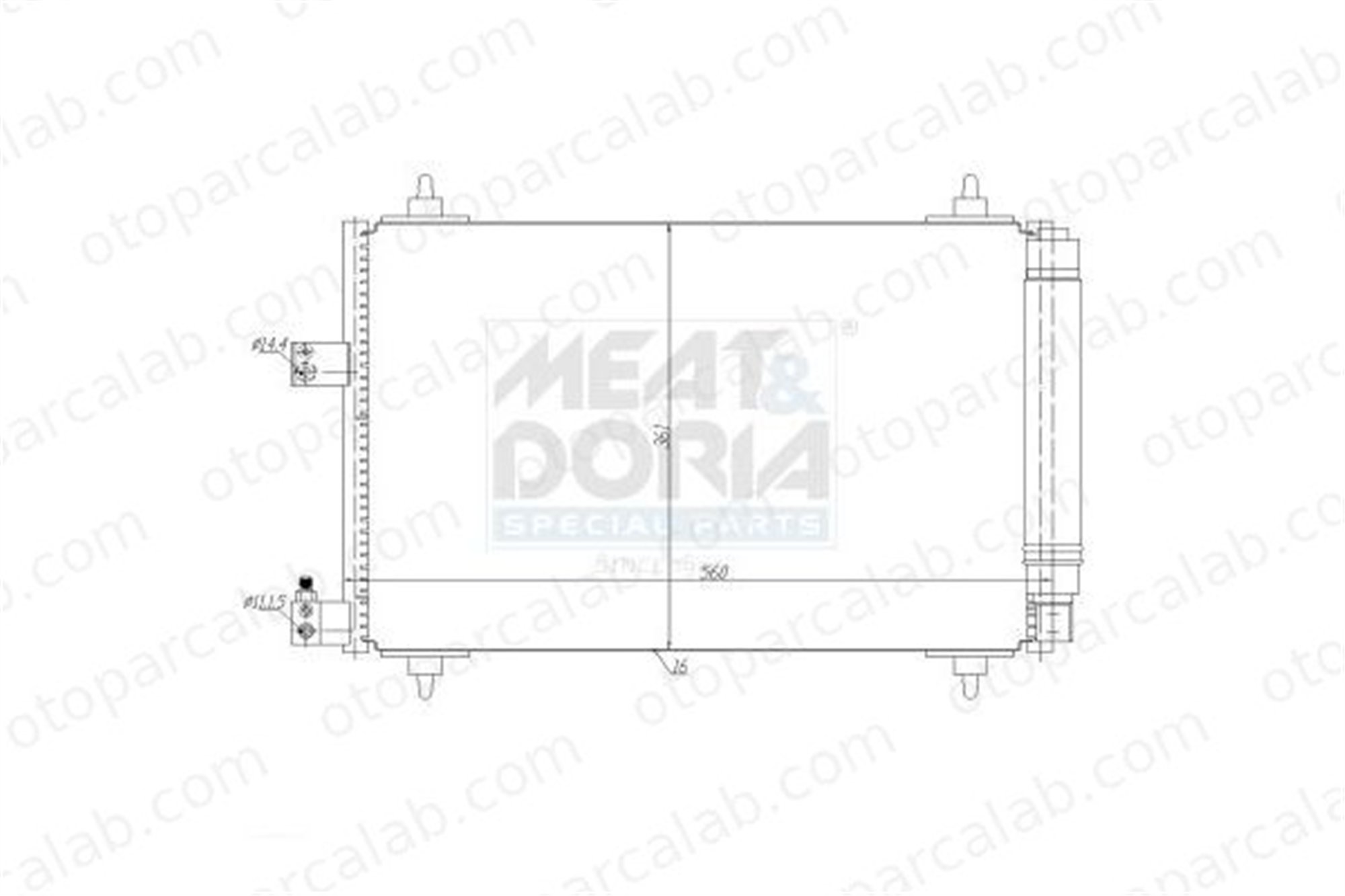 AXAM AX-04-09-05-0162 Klima Radyatörü PEUGEOT 407 CITROËN C5 II Break AX0409050162 6455CP