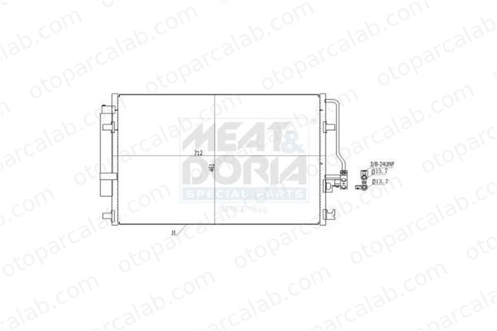 AXAM AX-11-08-05-4065 Klima Radyatörü MERCEDES-BENZ SPRINTER 3,5-t Panelvan/Van SPRINTER 3,5-t Platform şasi 2E0820413 9065000054