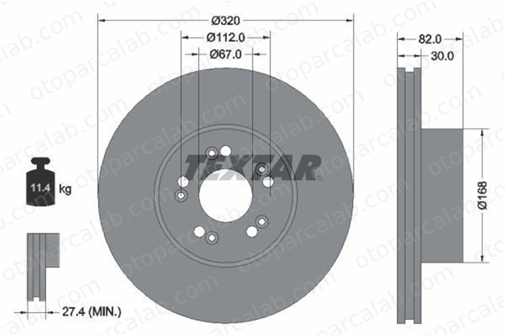 AYD 51378 Fren Disk Ayna Ön Sağ ve Sol MERCEDES-BENZ S-SERISI S-SERISI Coupe 140421101264 1404210212