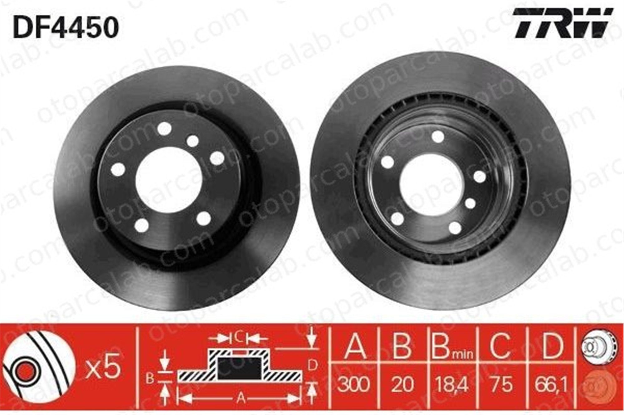 AYD 51406 Fren Disk Ayna Arka Sağ ve Sol BMW 1 3 34216792227 34216764651