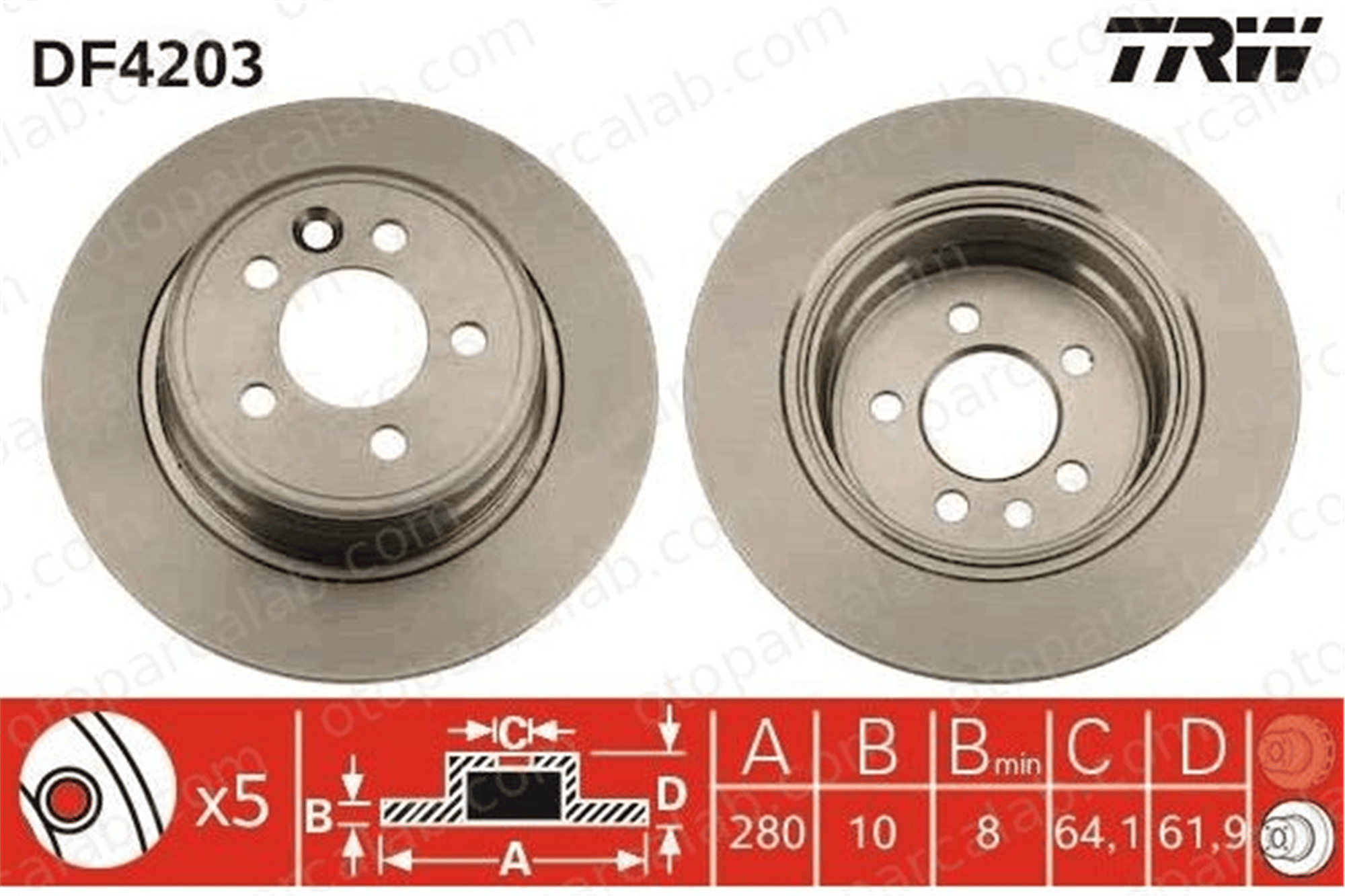 AYD 51488 Fren Disk Ayna Arka Sağ ve Sol MG MG ZT MG ZT- T SDB000881 SDB000870