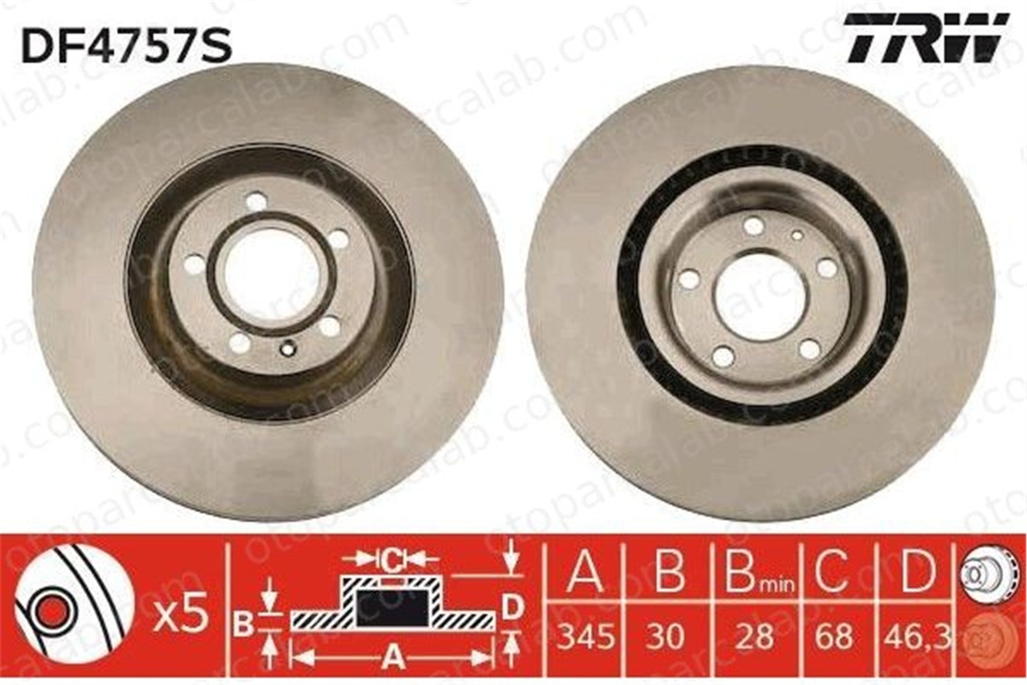 AYD 51598 Fren Disk Ayna Ön Sağ ve Sol AUDI A4 B7 A4 B6 8E0615301T 8E0615301K