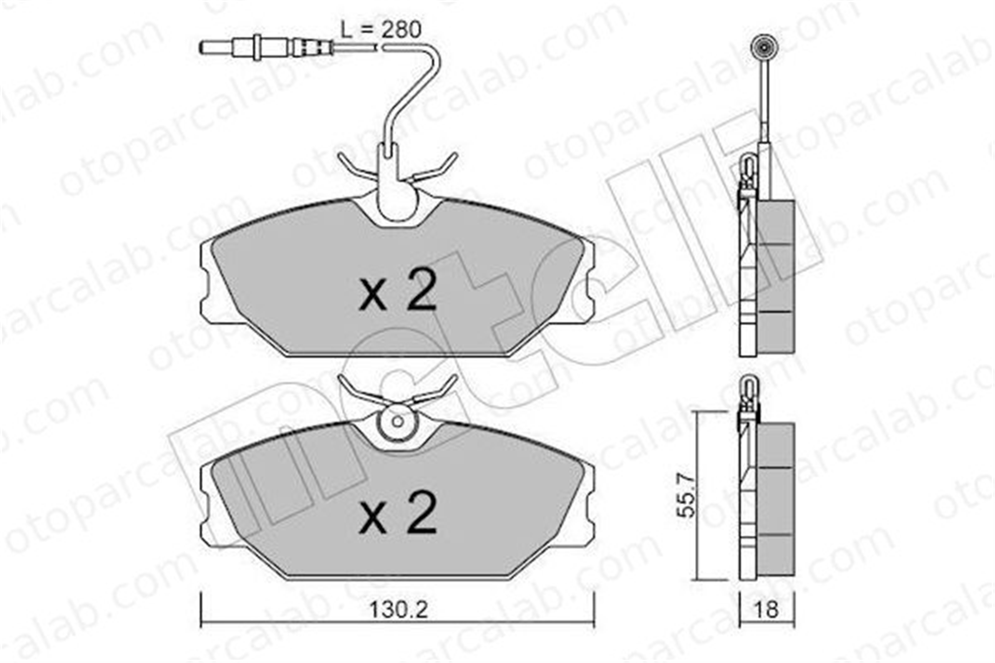 AYD 60007A Fren Disk Balata Ön RENAULT LAGUNA I Grandtour SAFRANE I 6000008895 32321800