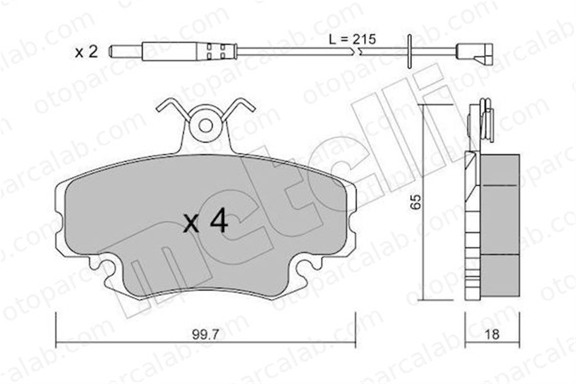 AYD 60008A Fren Disk Balata Ön RENAULT 11 RAPID Kasa/büyük limuzin 7701201669 7701208265