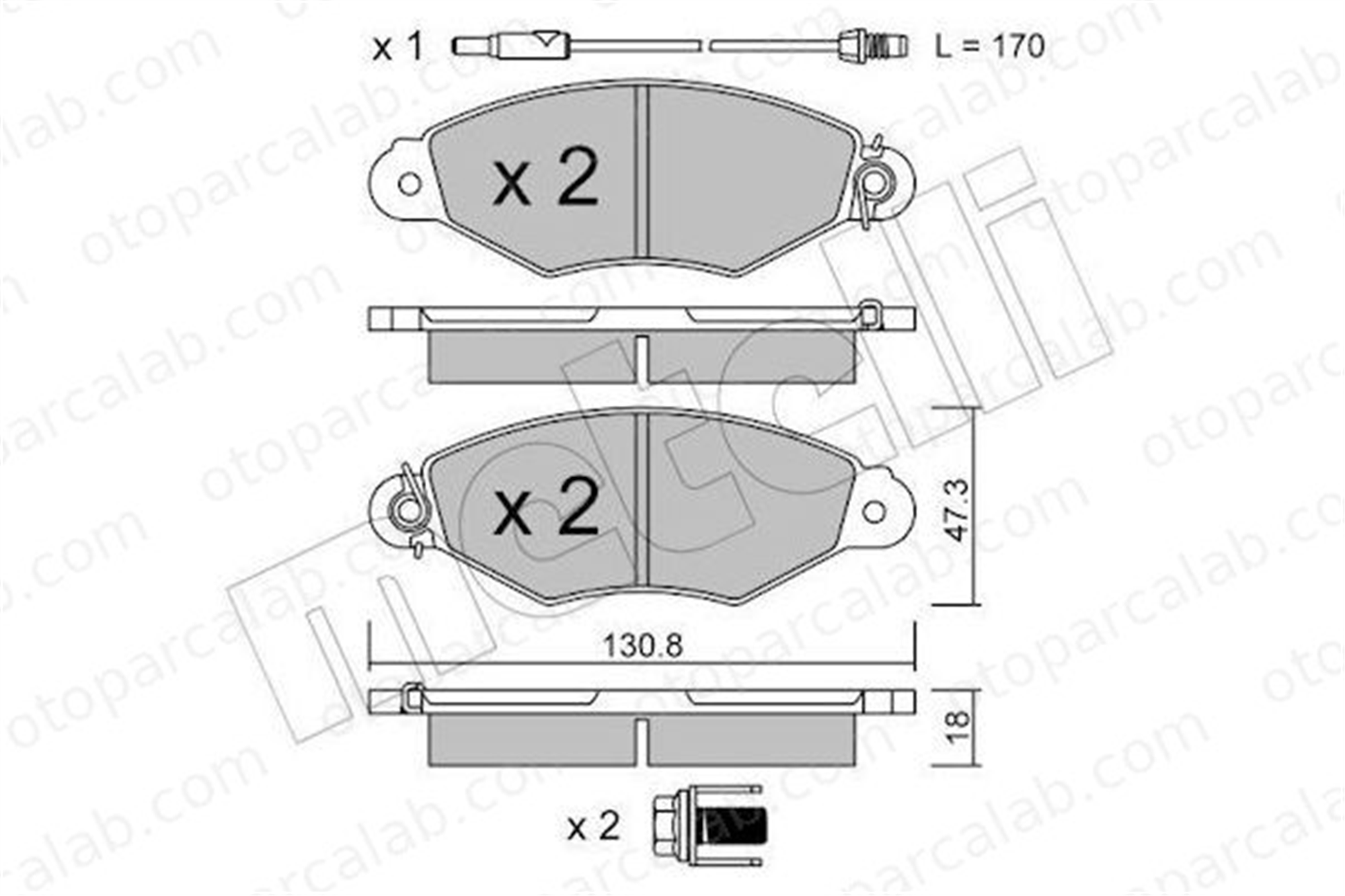 AYD 60014BA Fren Disk Balata Ön RENAULT KANGOO KANGOO Express 4106000QAF 425169