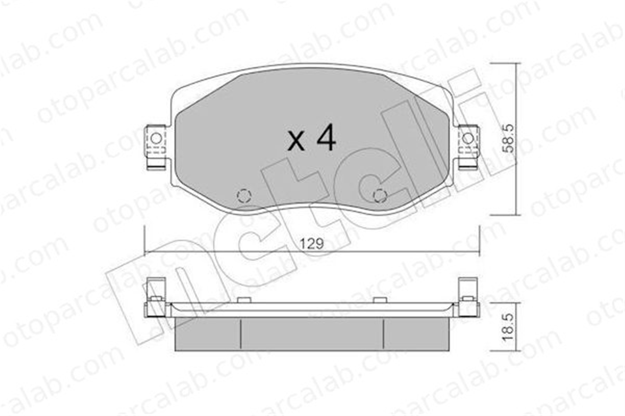 AYD 60017AA Fren Disk Balata Ön RENAULT MEGANE IV Grandtour MEGANE IV Hatchback 410603407R 410605929R