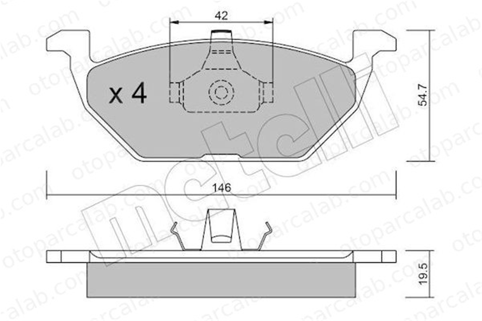 AYD 60022AA Fren Disk Balata Ön VW GOLF IV SEAT LEON 1J0698151 180698151
