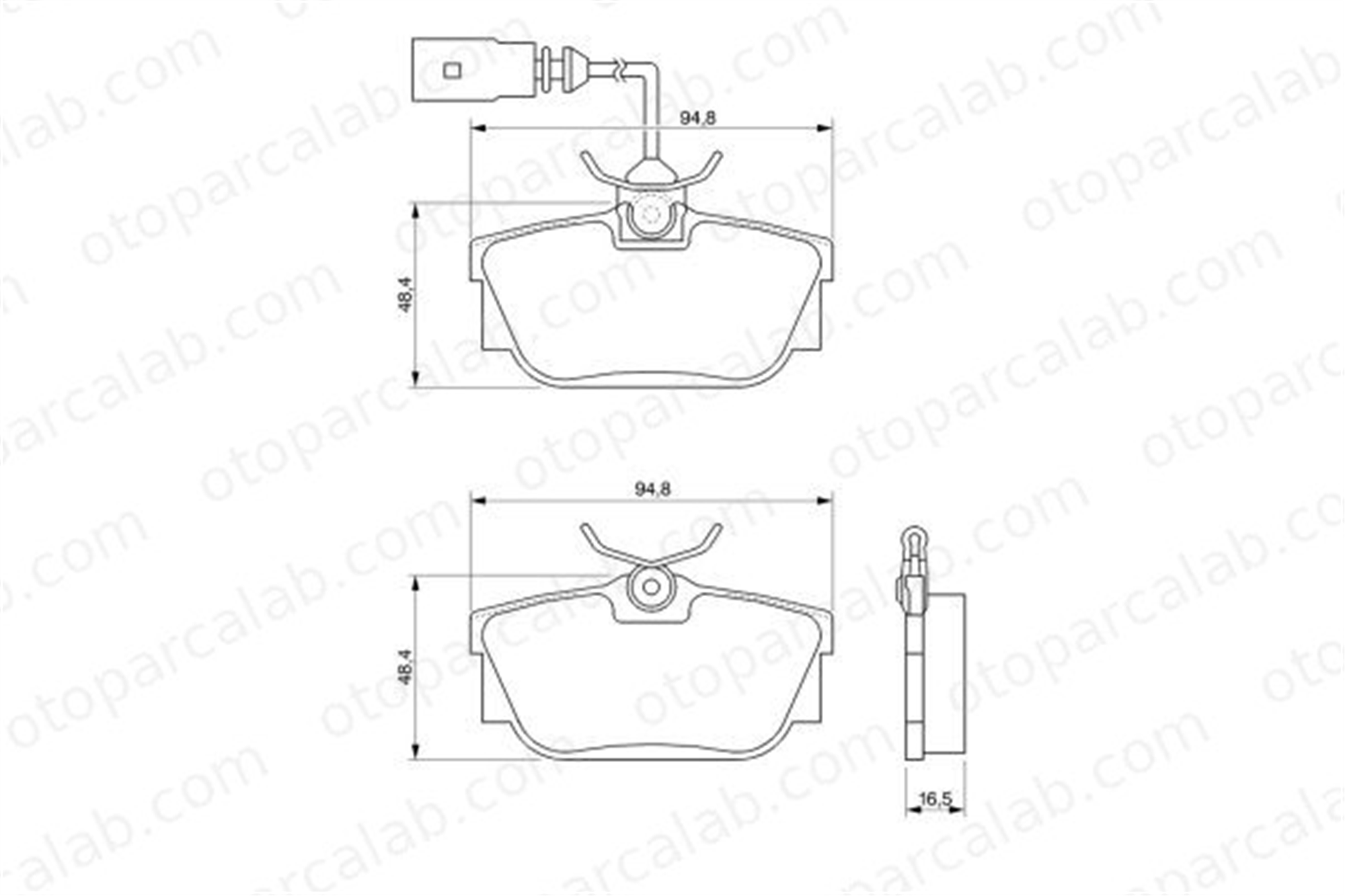 AYD 60029AA Fren Disk Balata Arka FORD GALAXY I GALAXY MK I VAN 986424542 1109015