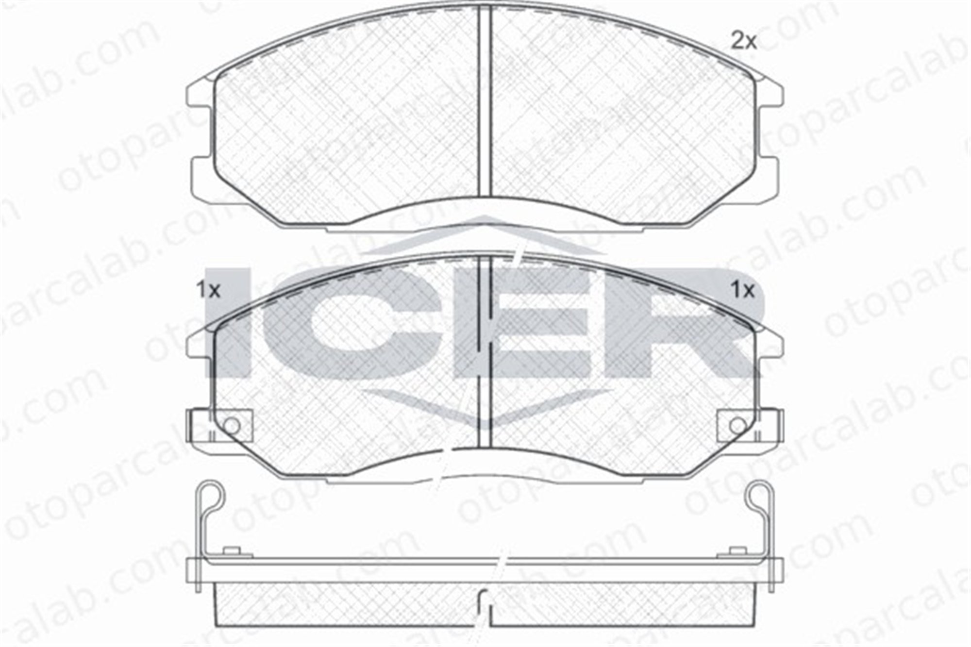 AYD 60034A Fren Disk Balata Ön HYUNDAI H-1 / STAREX Minibüs/Otobüs SANTA FÉ I 48130090A1 K52Y3523Z