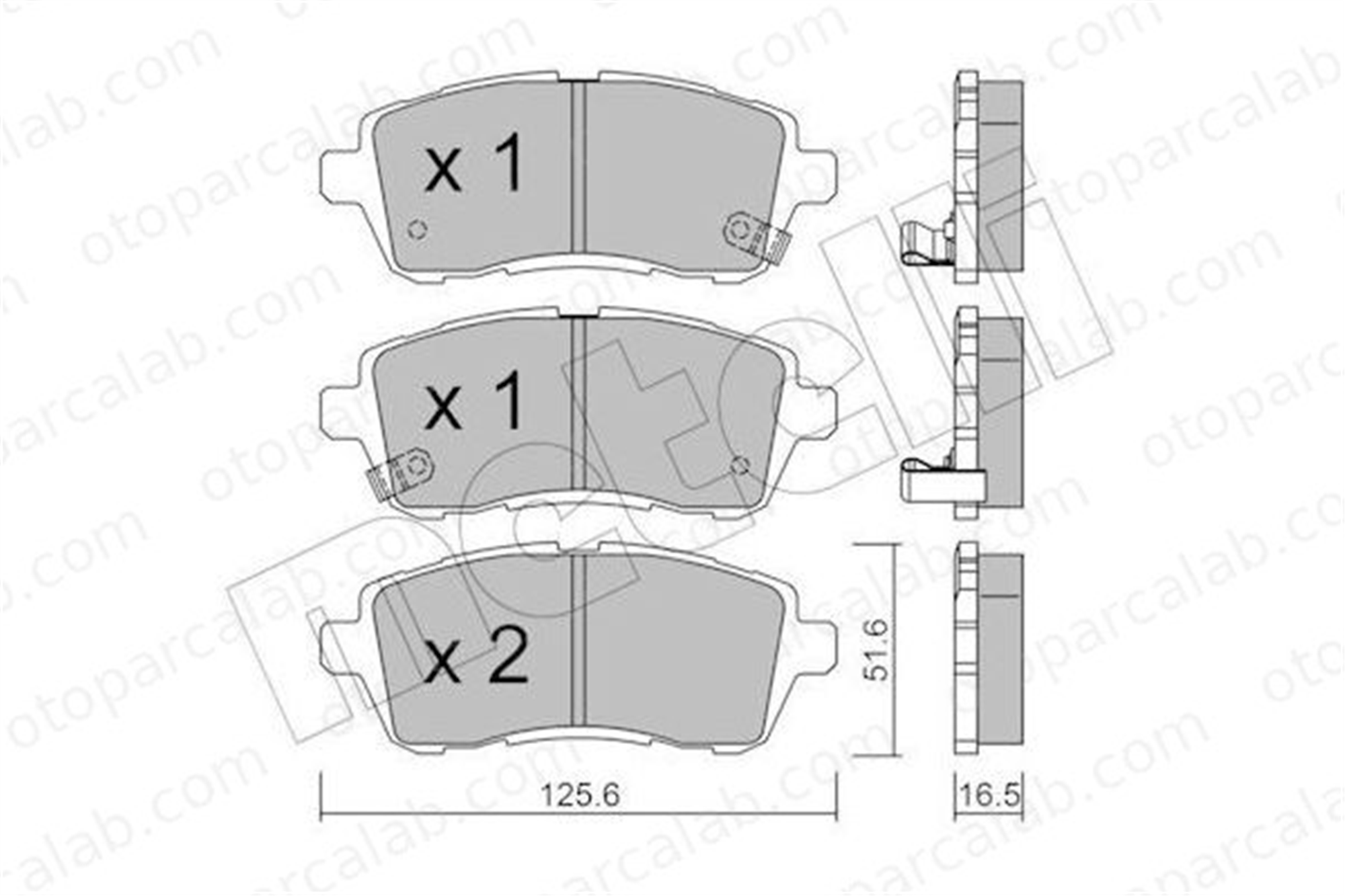 AYD 60092AA Fren Disk Balata Ön SUZUKI SWIFT V MAZDA 2 1550219 4465B1120
