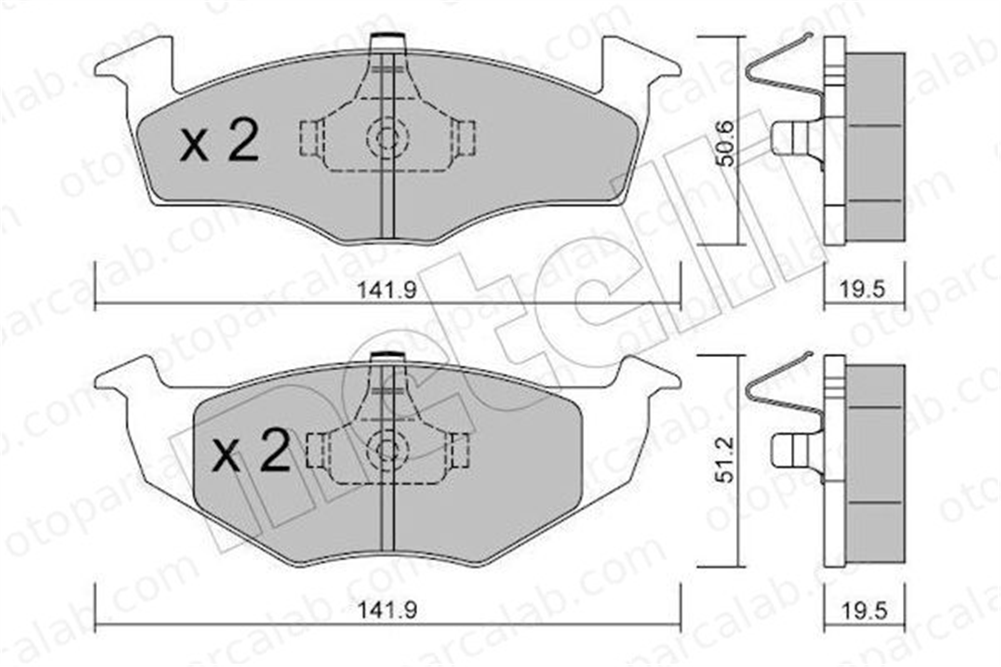 AYD 60114AA Fren Disk Balata Ön SEAT CORDOBA IBIZA II 1H0698151A 1HO698151A