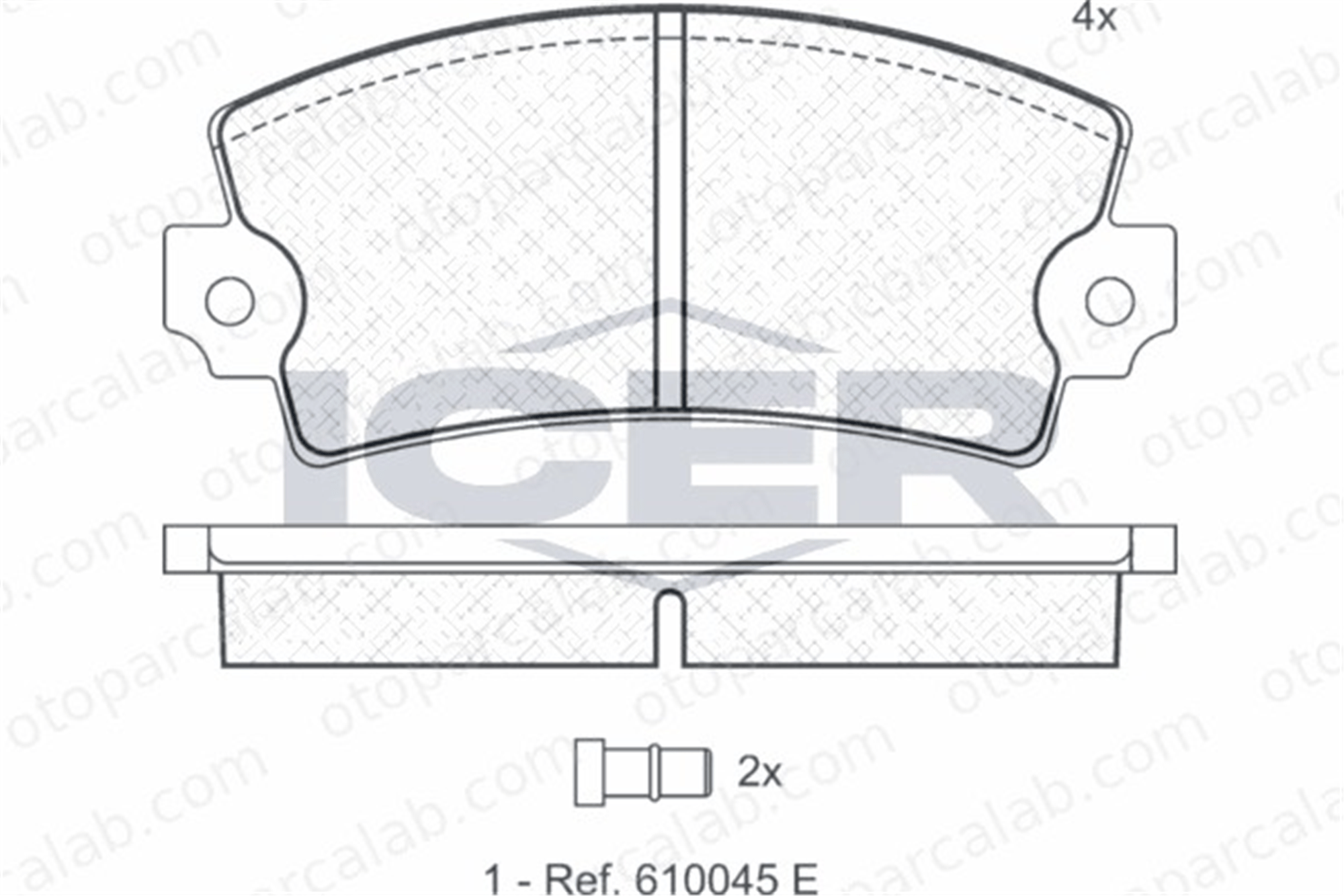 AYD 60162BC Fren Disk Balata Ön RENAULT 18 7701201470