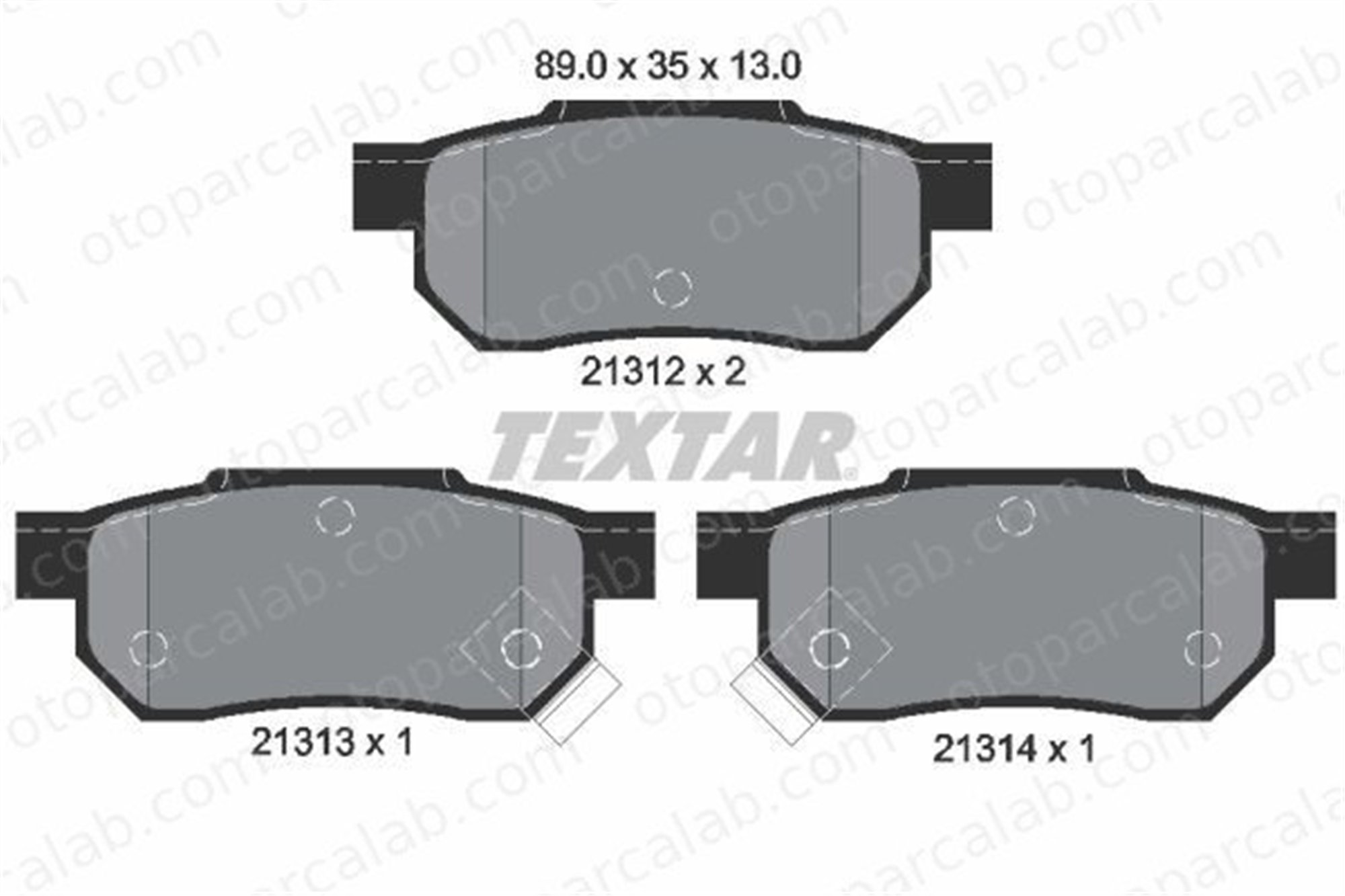 AYD 60163AA Fren Disk Balata Arka ROVER 200 II Hatchback 400 II AY060HN002 43022ST7A00